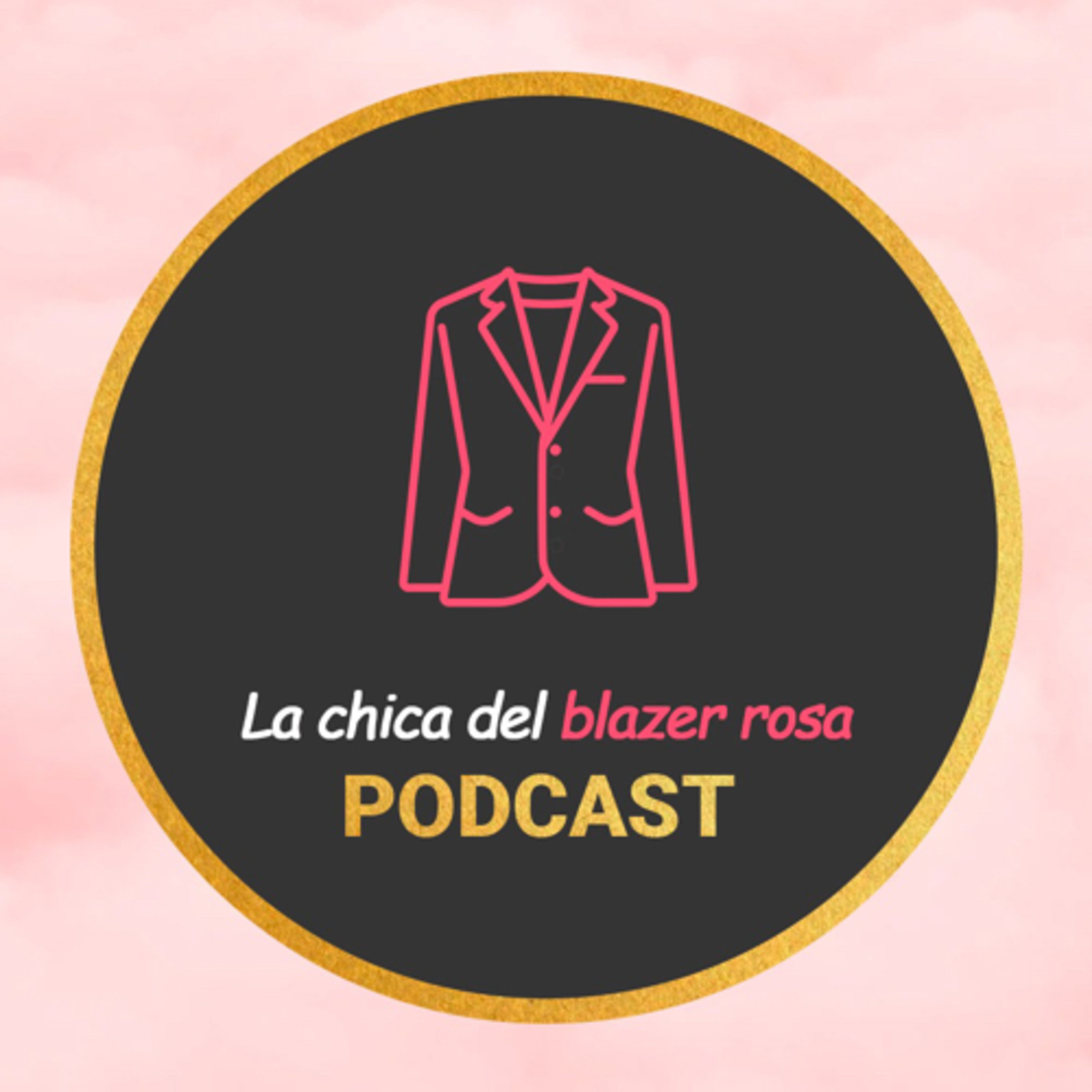 La chica del blazer rosa