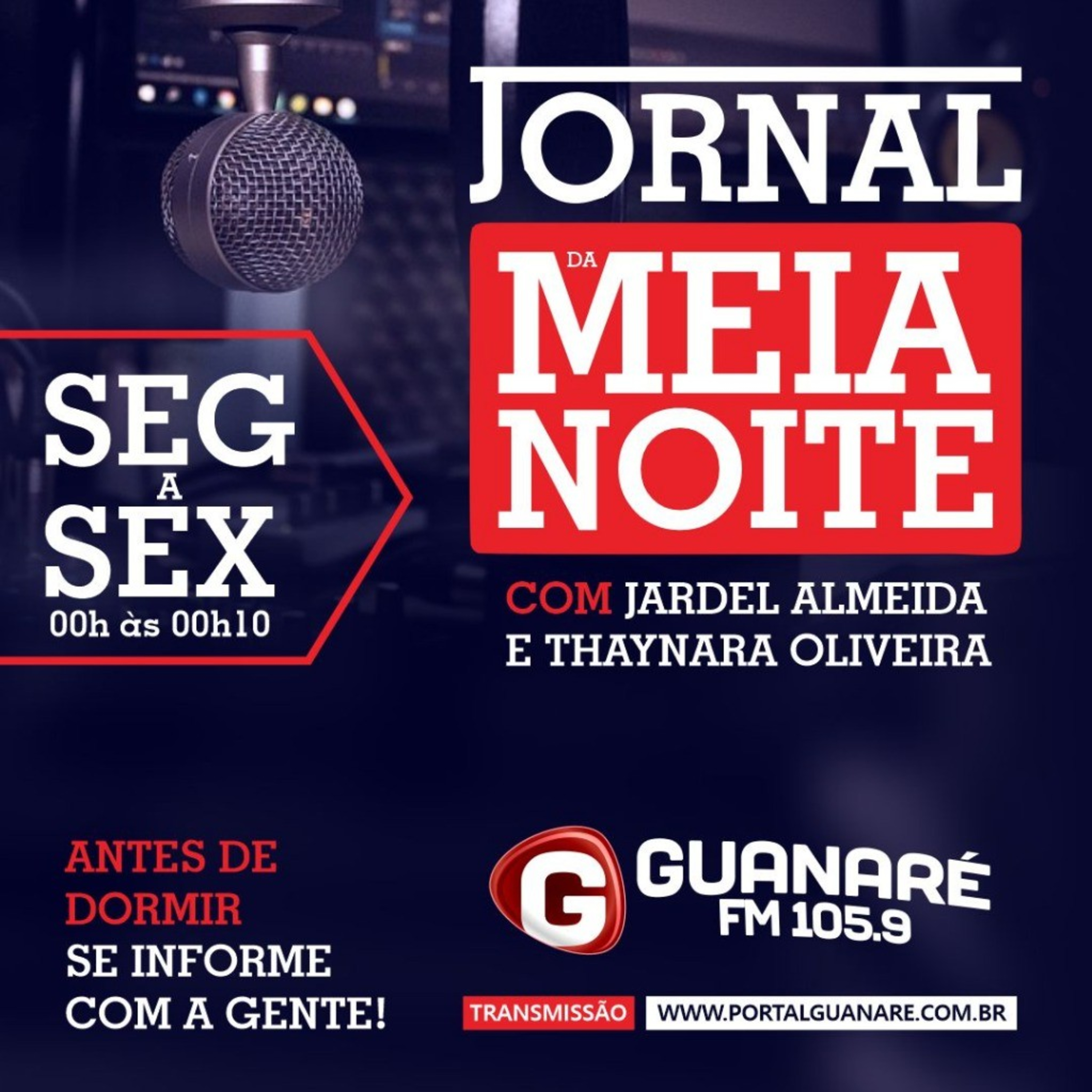 Jornal da Meia-Noite | Guanaré FM 105.9