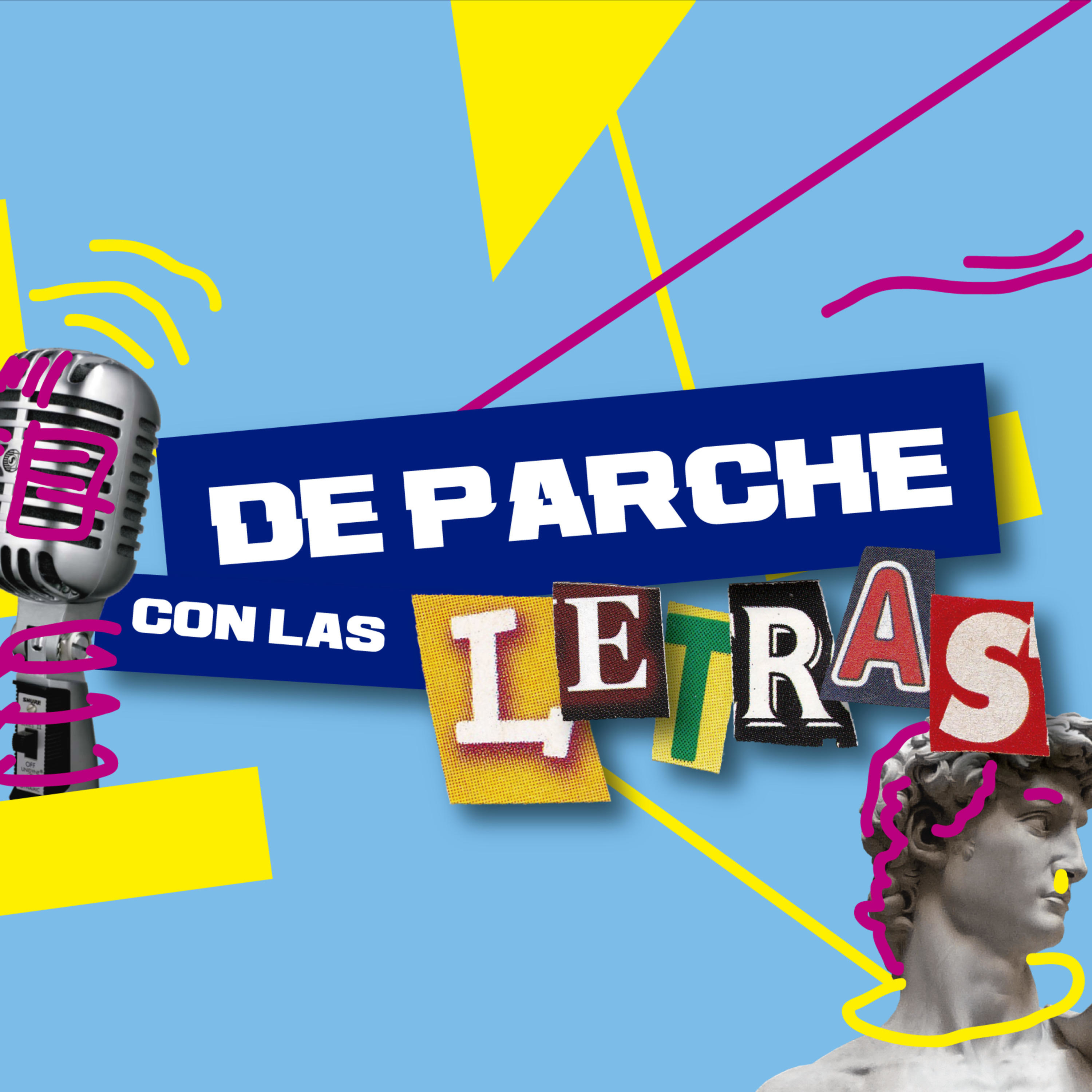 De parche con las letras