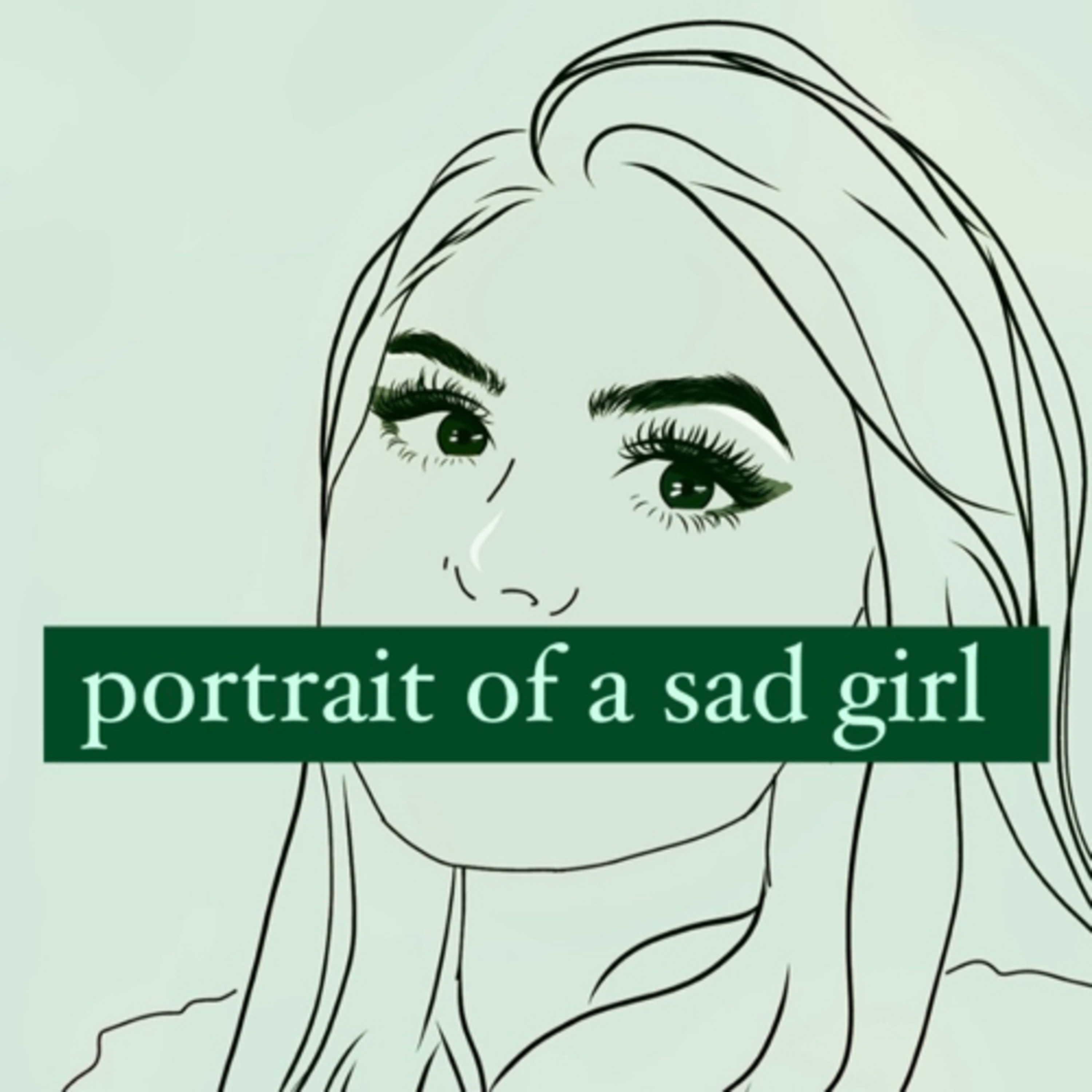 portrait of a sad girl