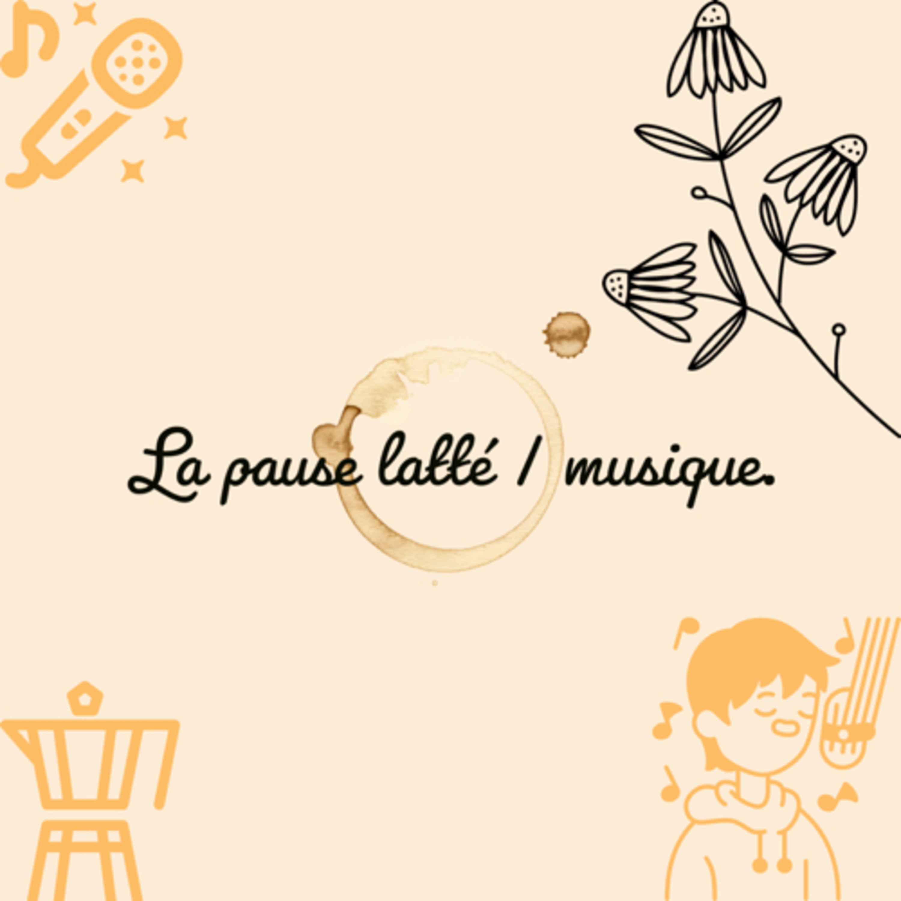 La pause latté/musique.