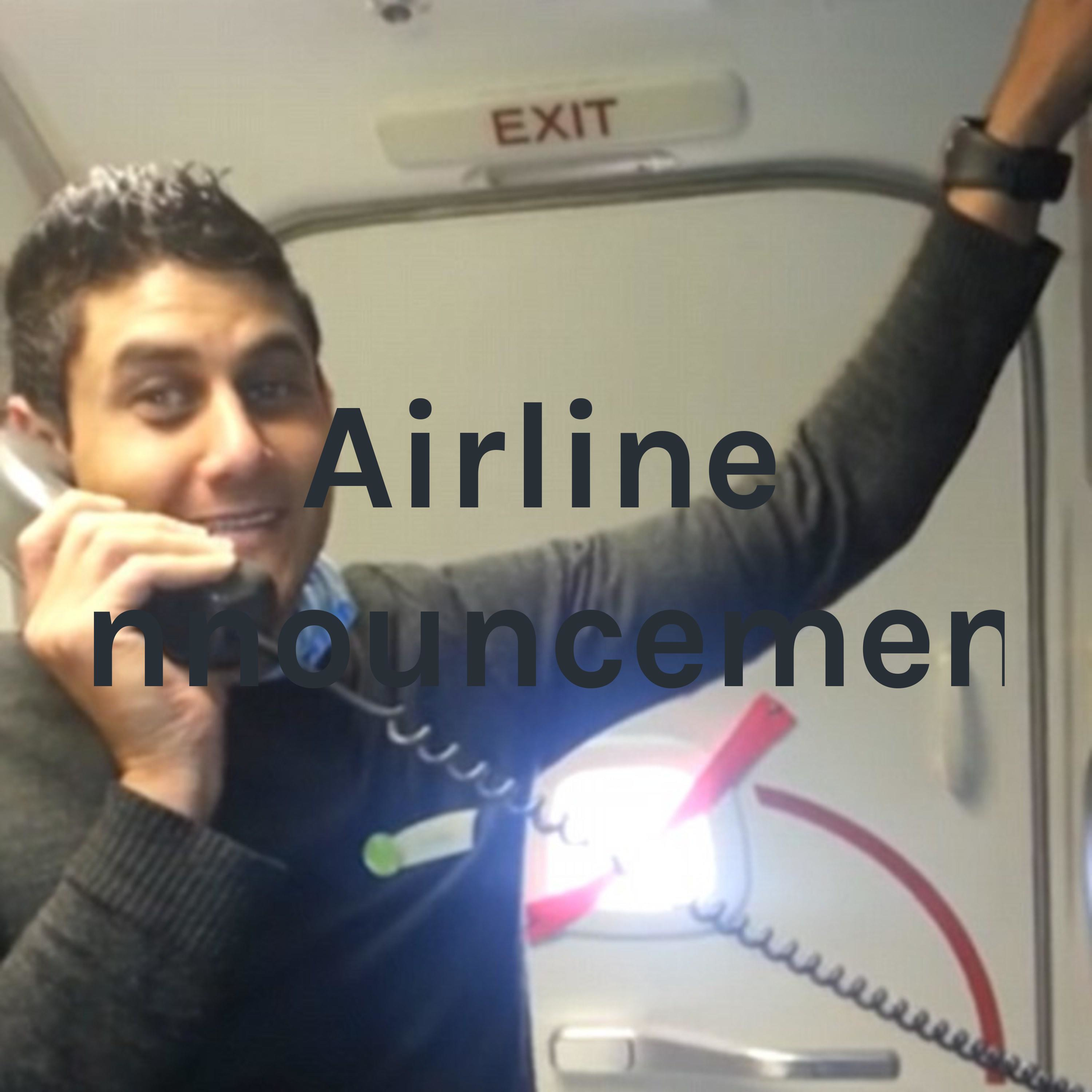 Airline announcement