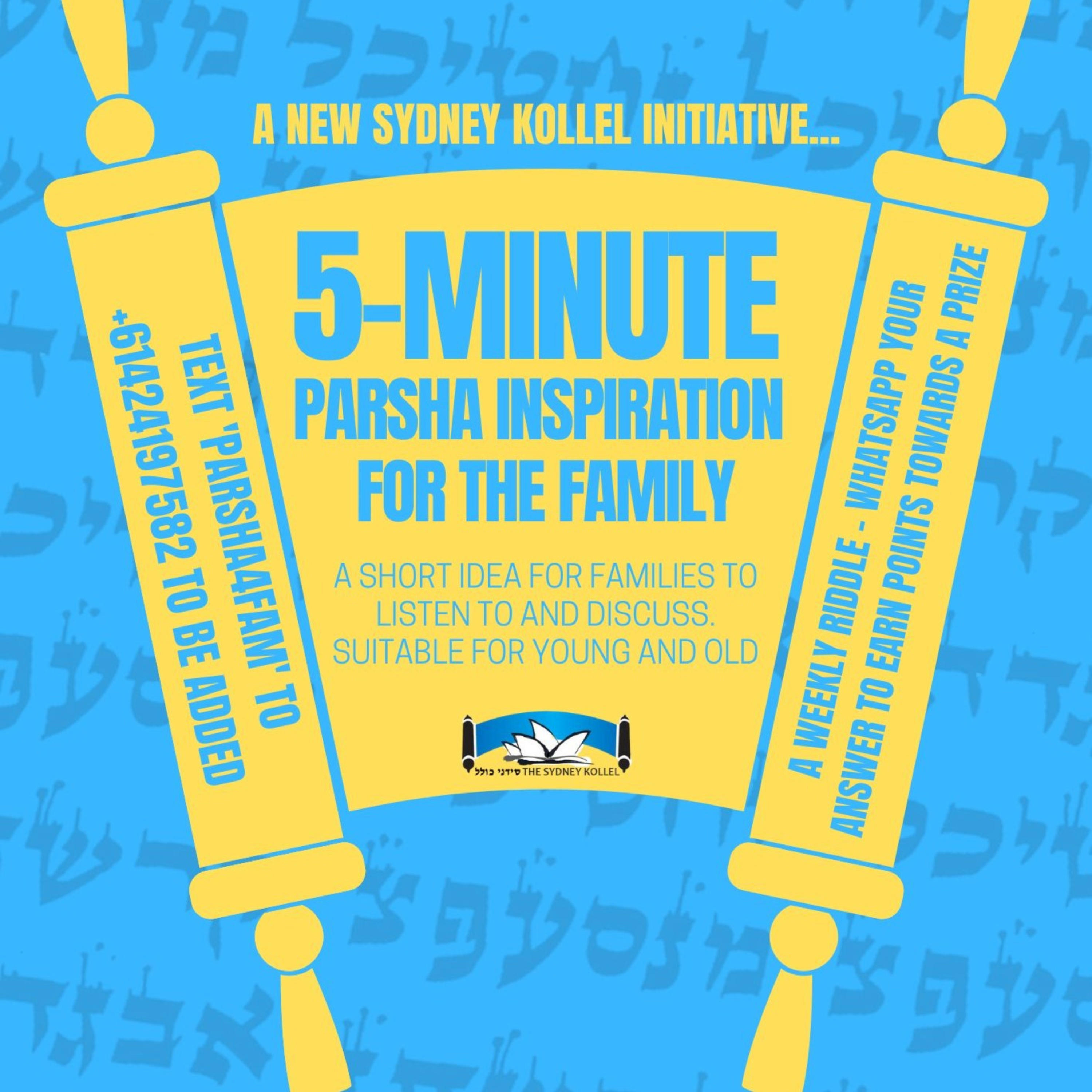 5 Minute Parsha Inspiration for the Family