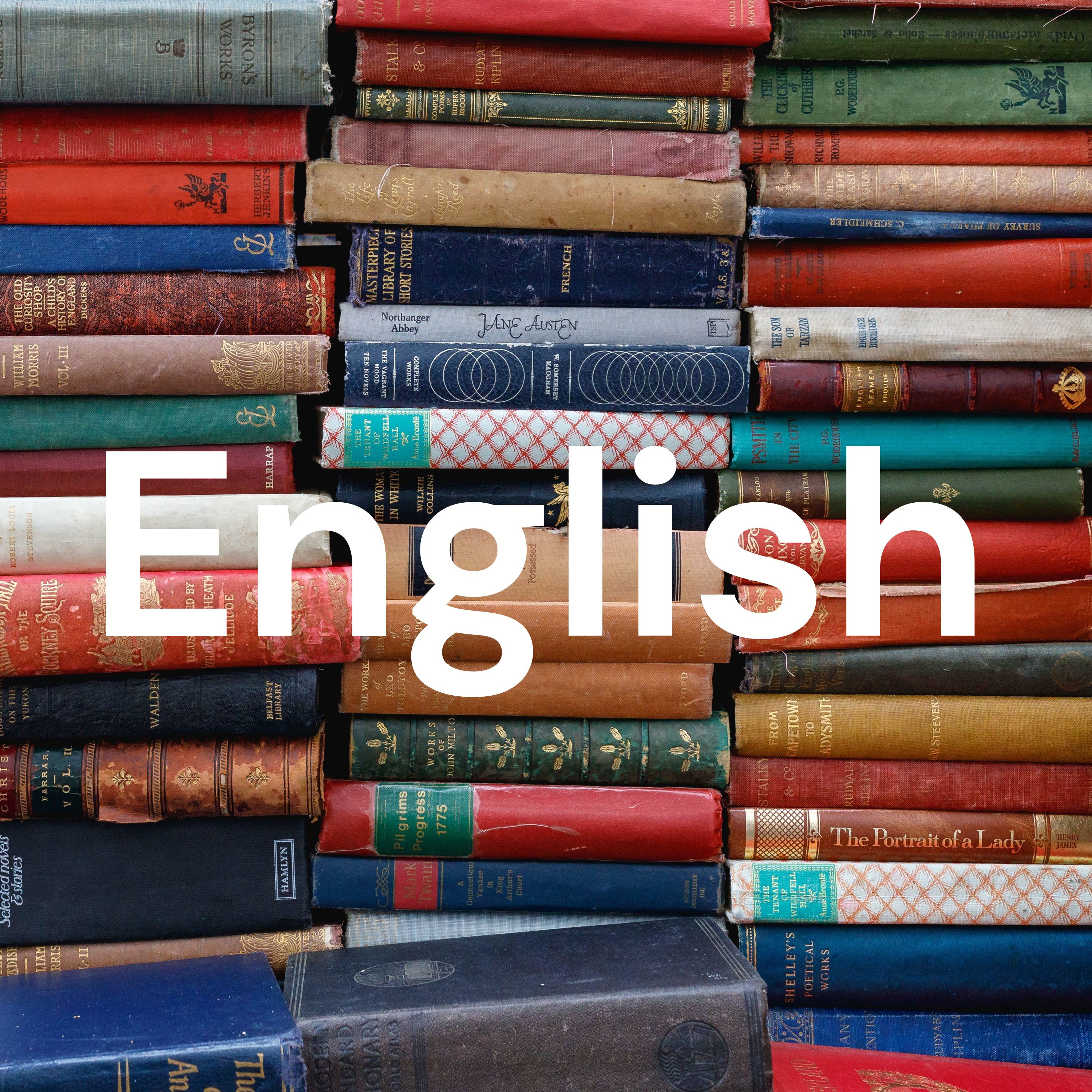 English podcast artwork