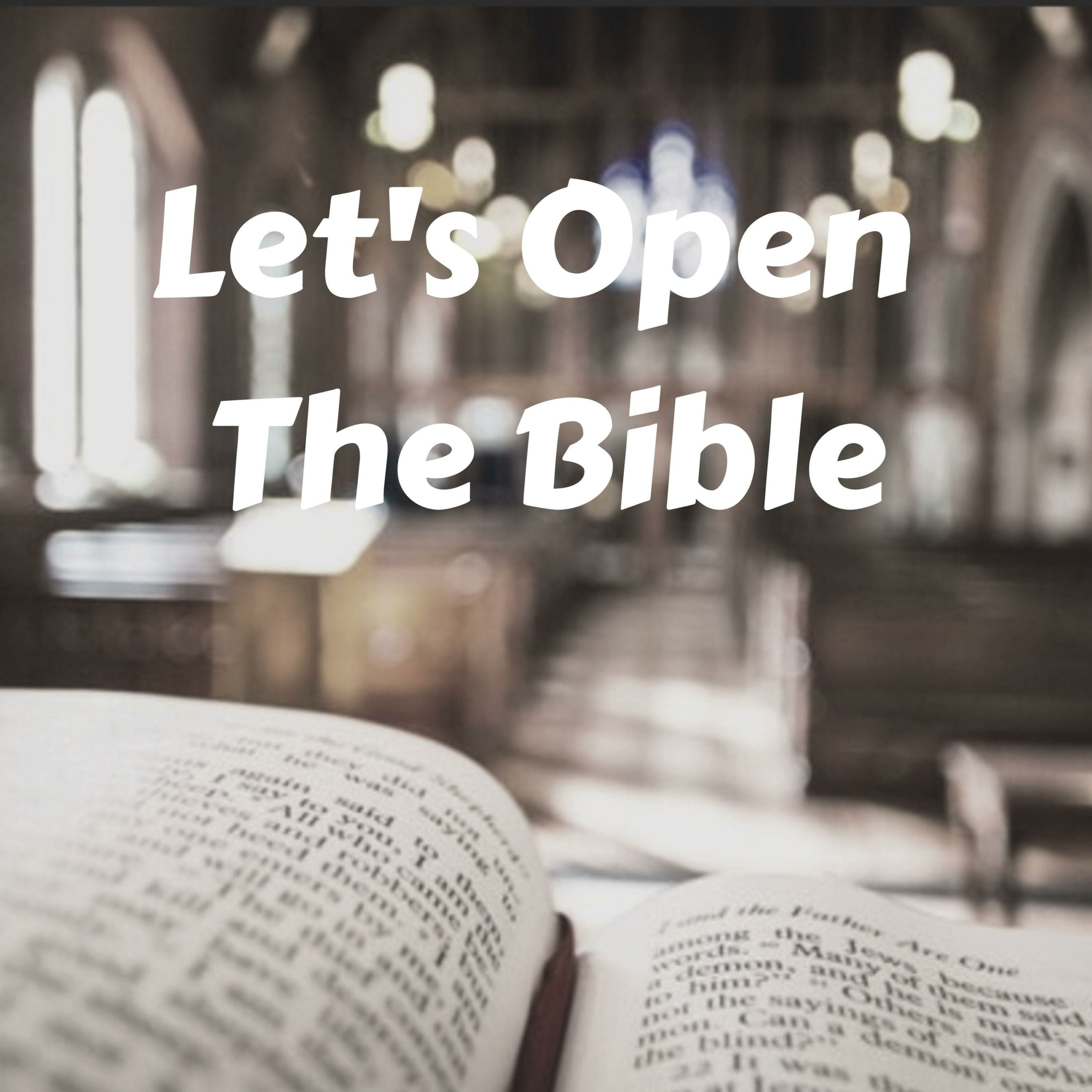Let’s open the Bible