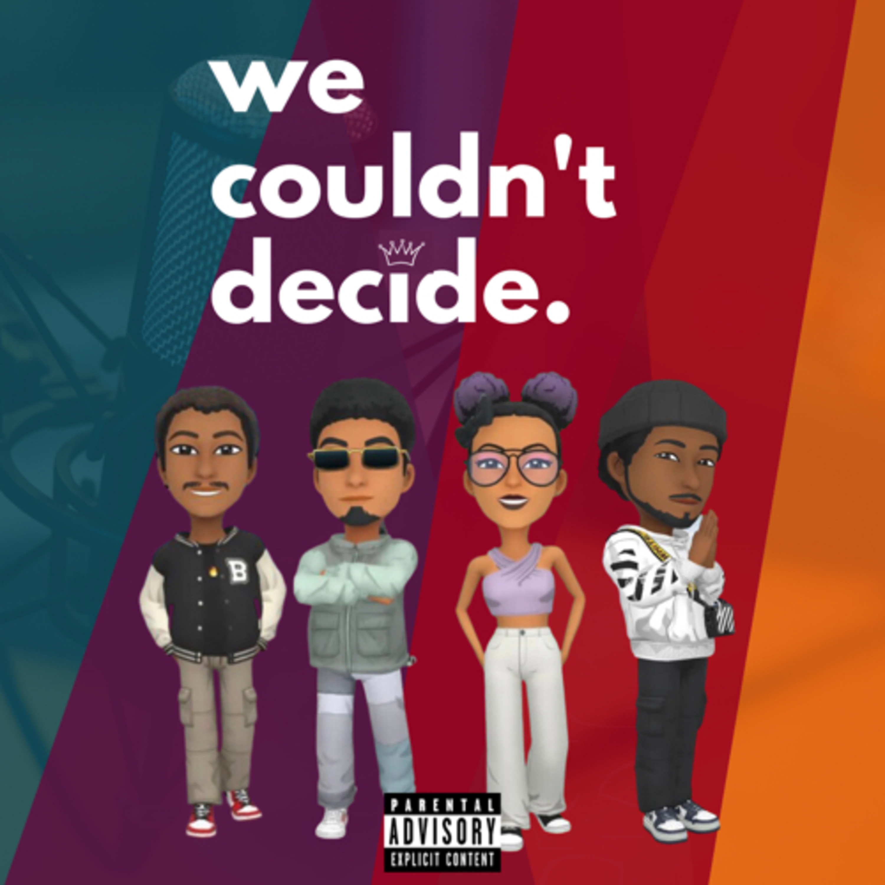 We Couldn't Decide podcast artwork