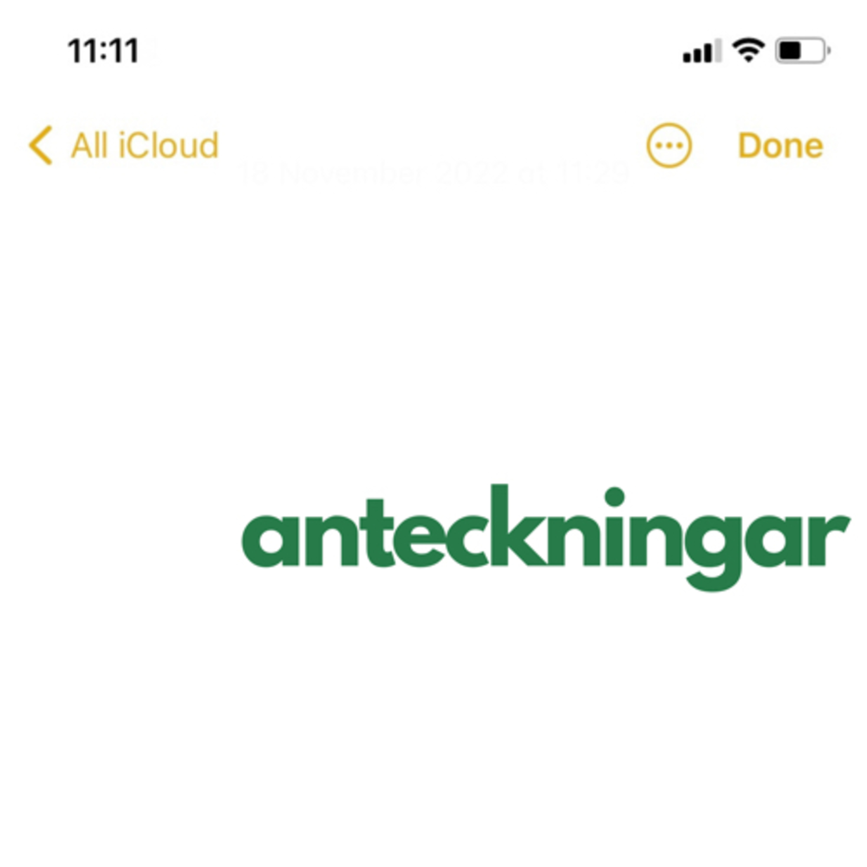 Anteckningar