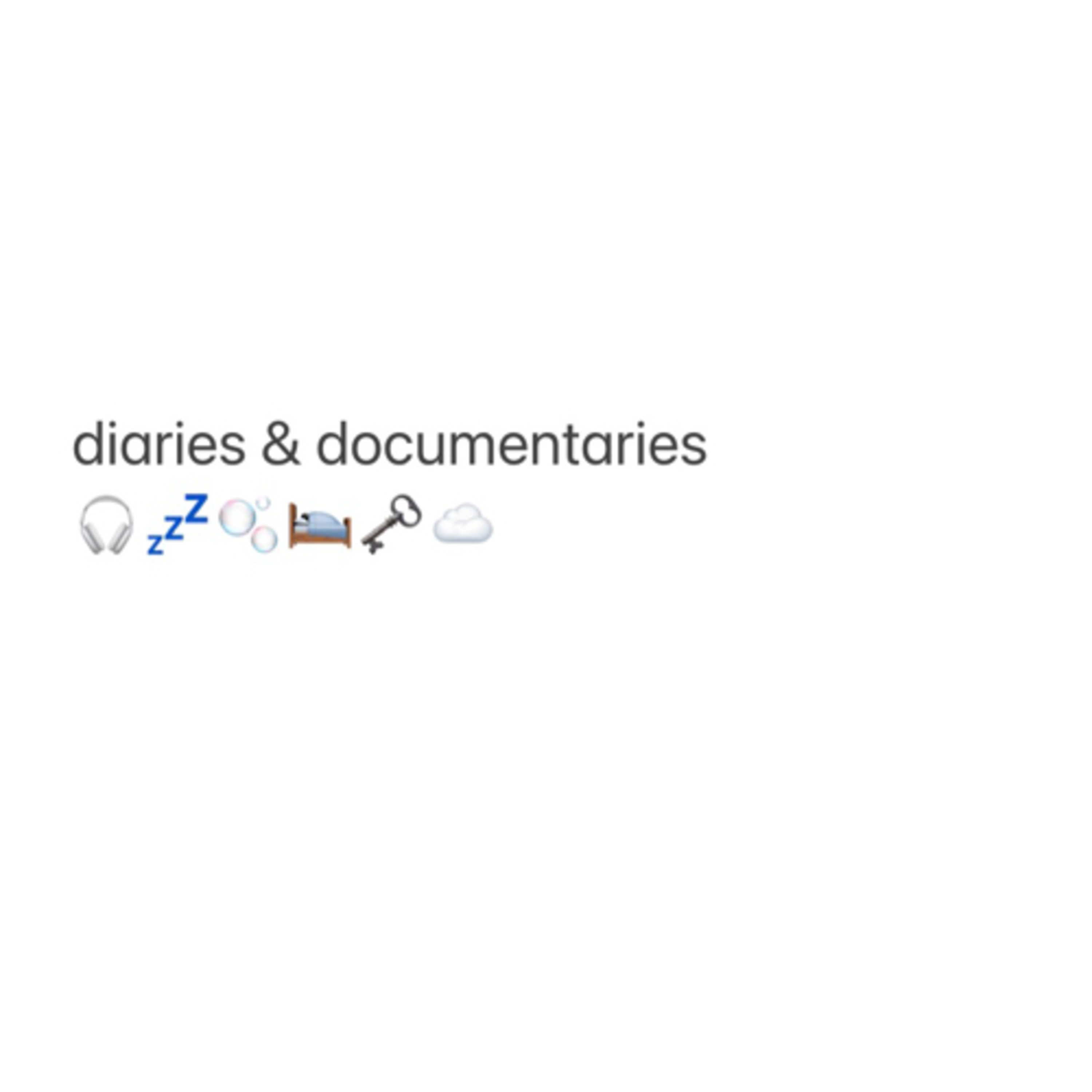 diaries and documentaries podcast artwork
