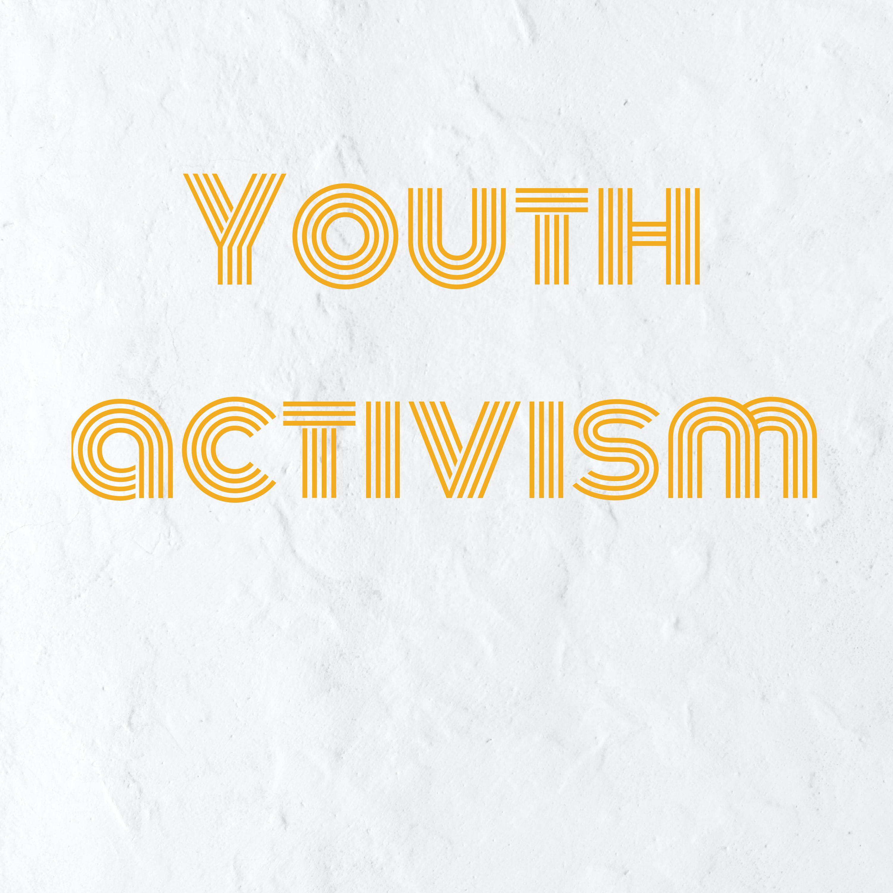 Youth activism podcast artwork