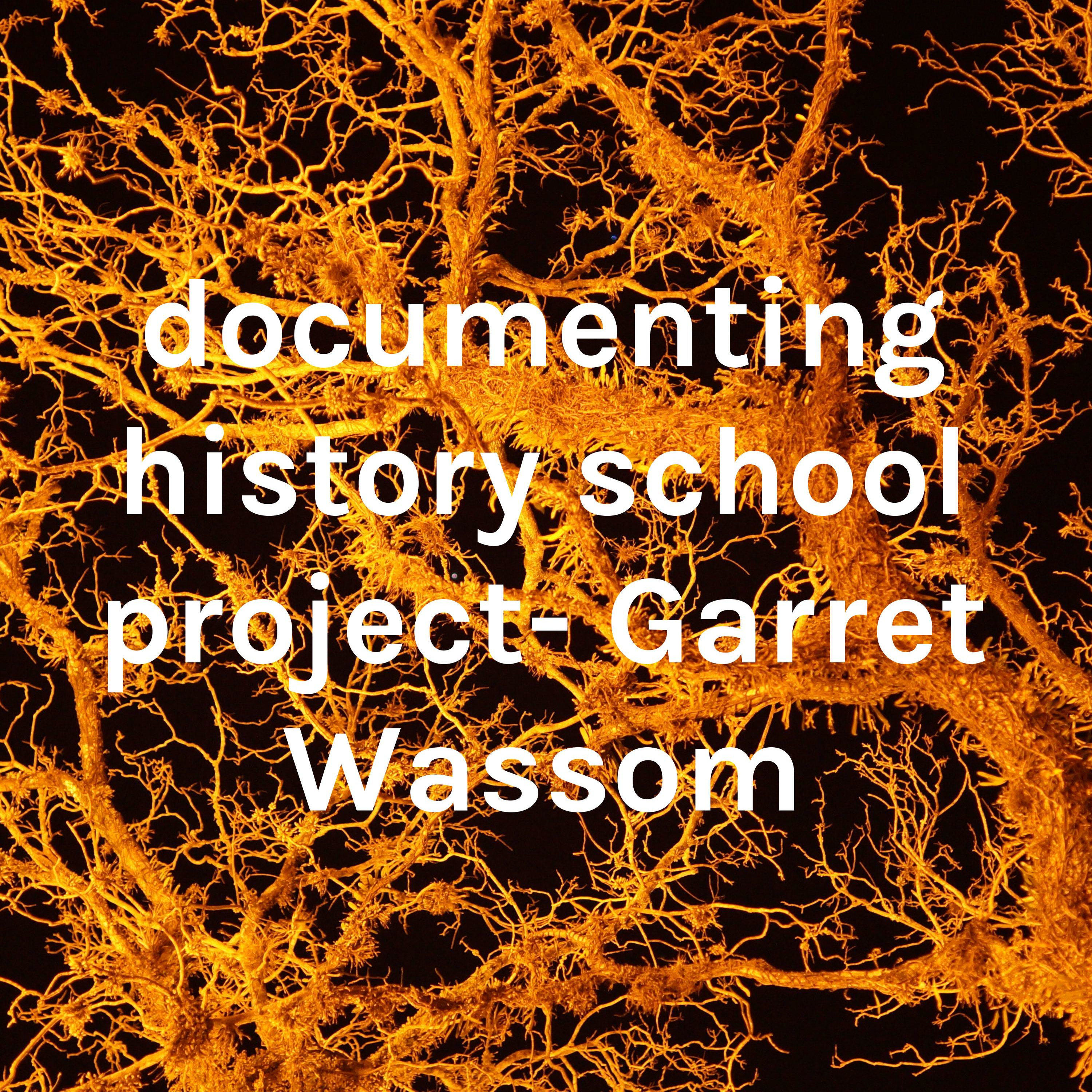 documenting history school project- Garret Wassom