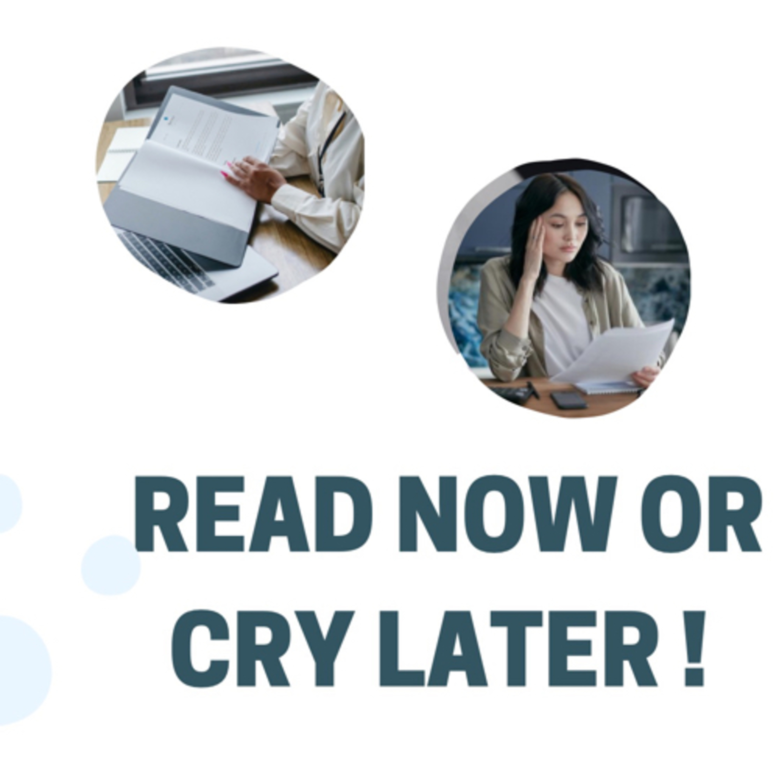 Read Now or Cry Later