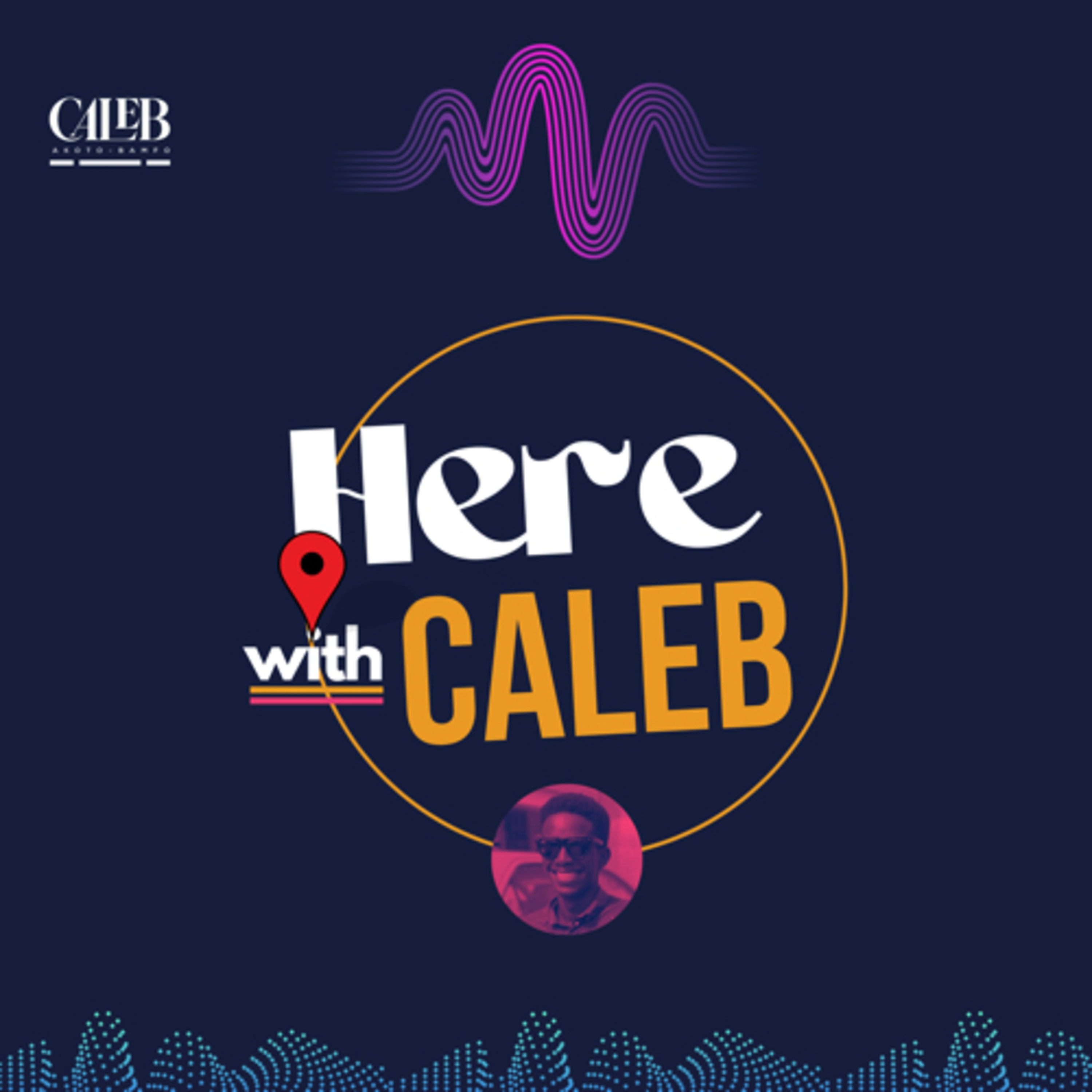 HERE WITH CALEB podcast artwork