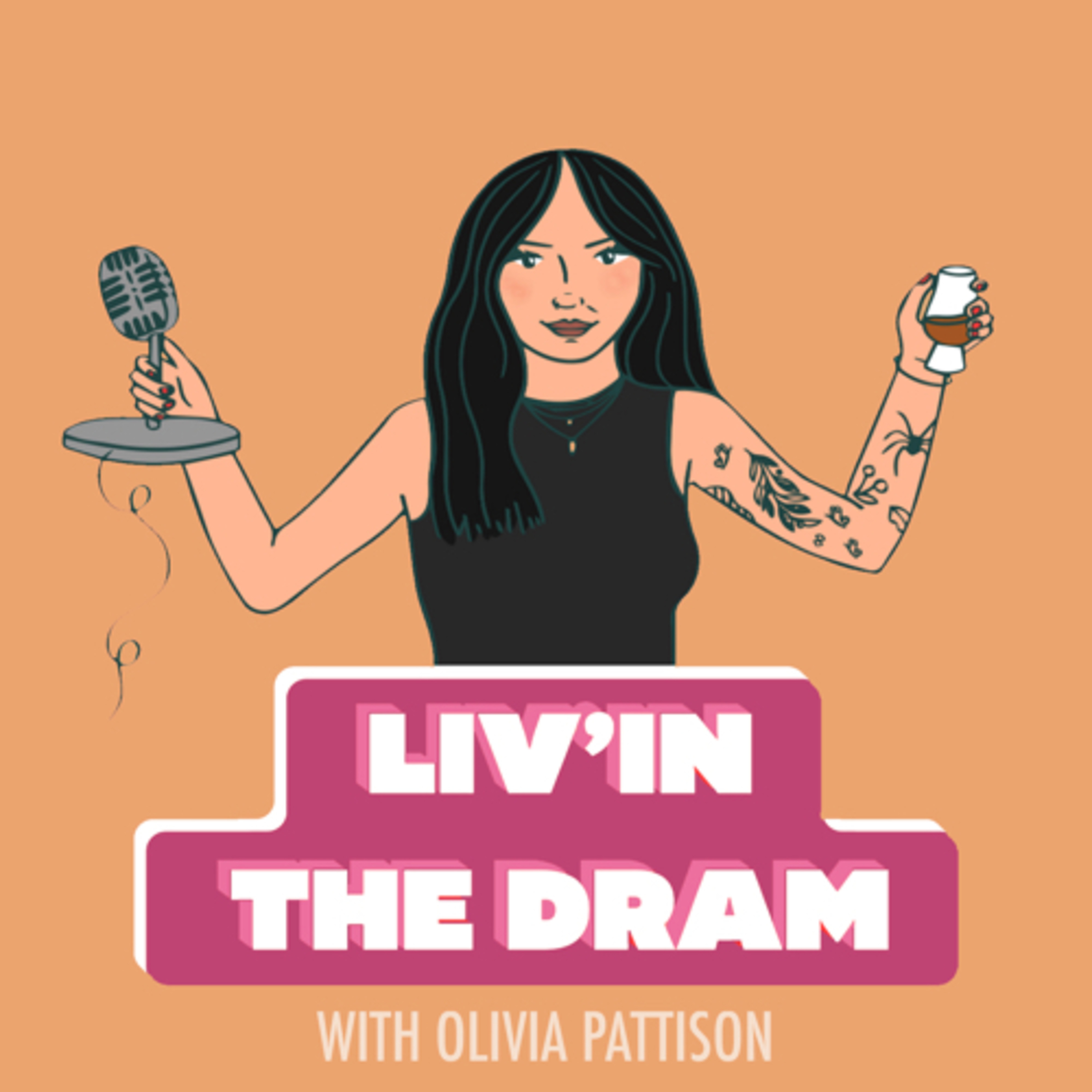 Liv'in The Dram podcast artwork
