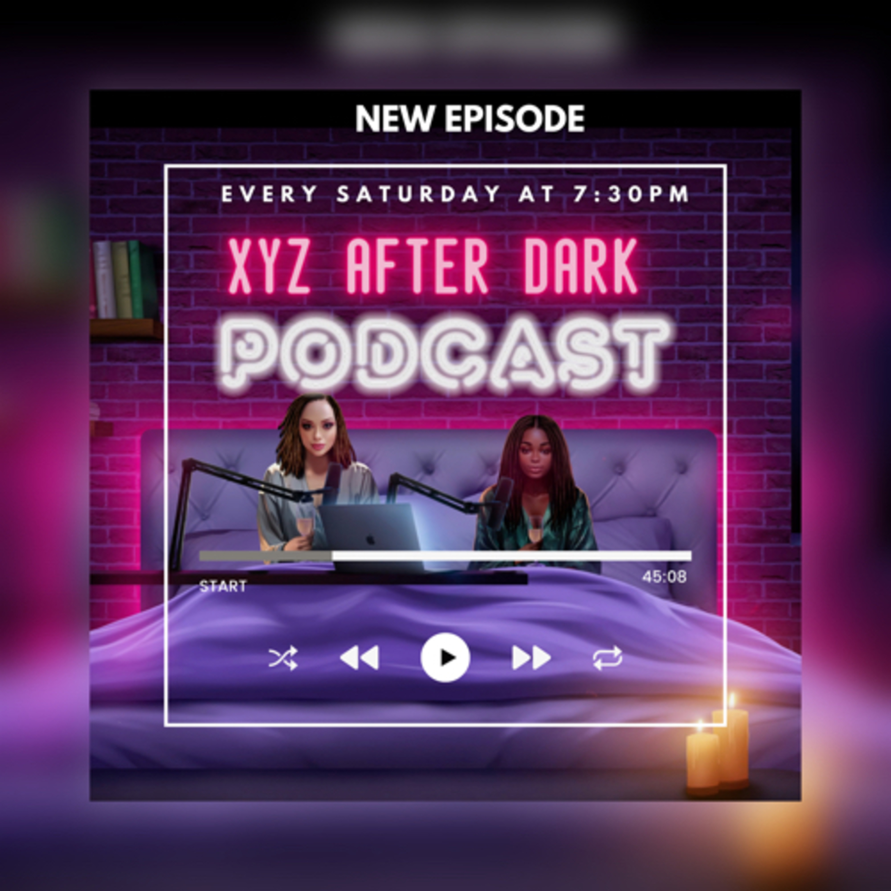 XYZ After Dark podcast artwork