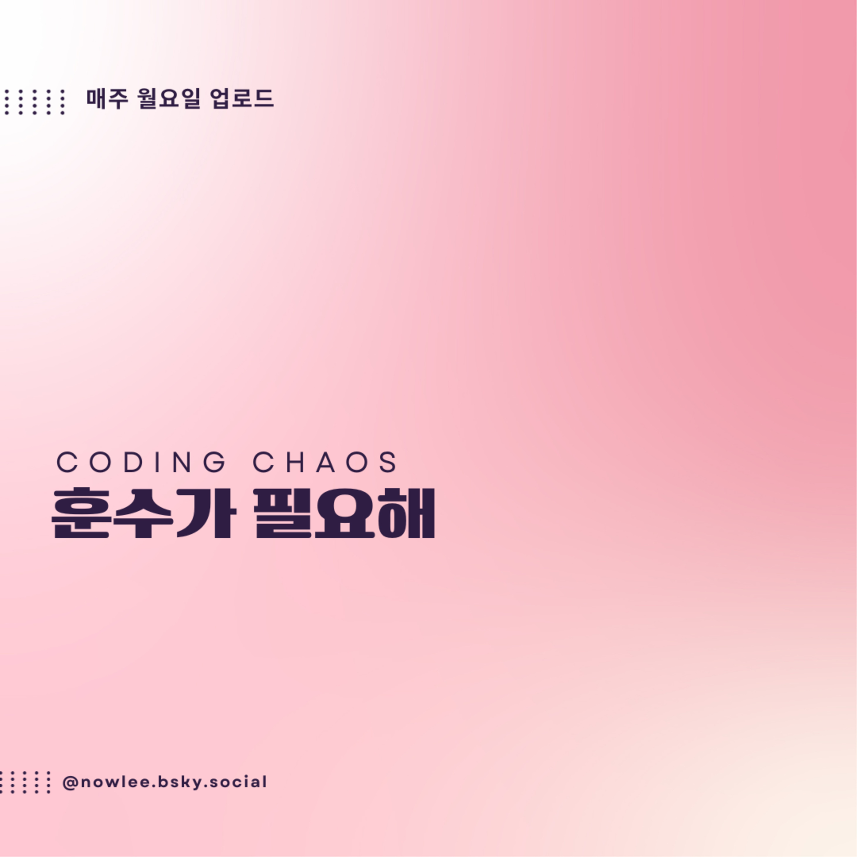 코딩카오스:훈수가필요해!