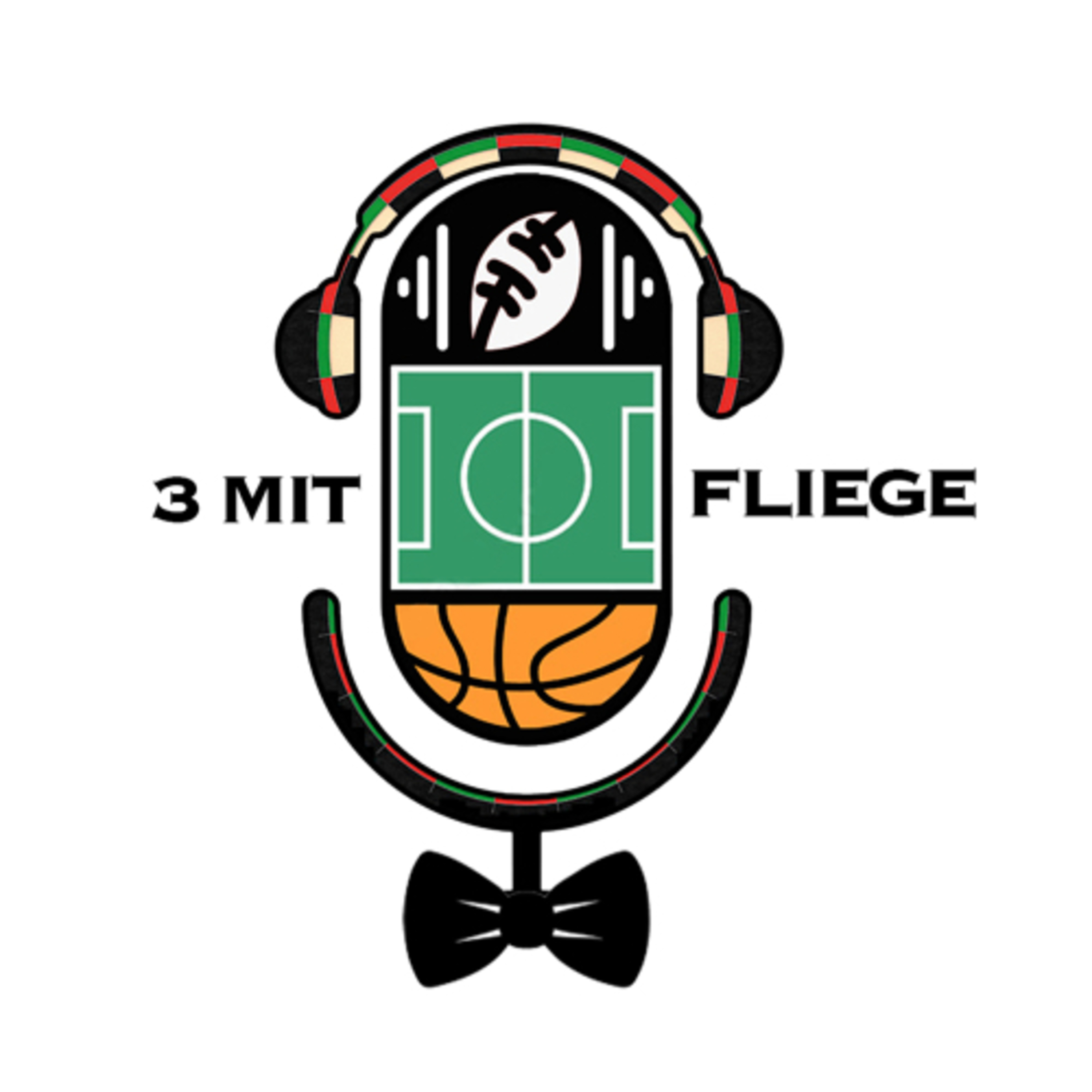 3 mit Fliege