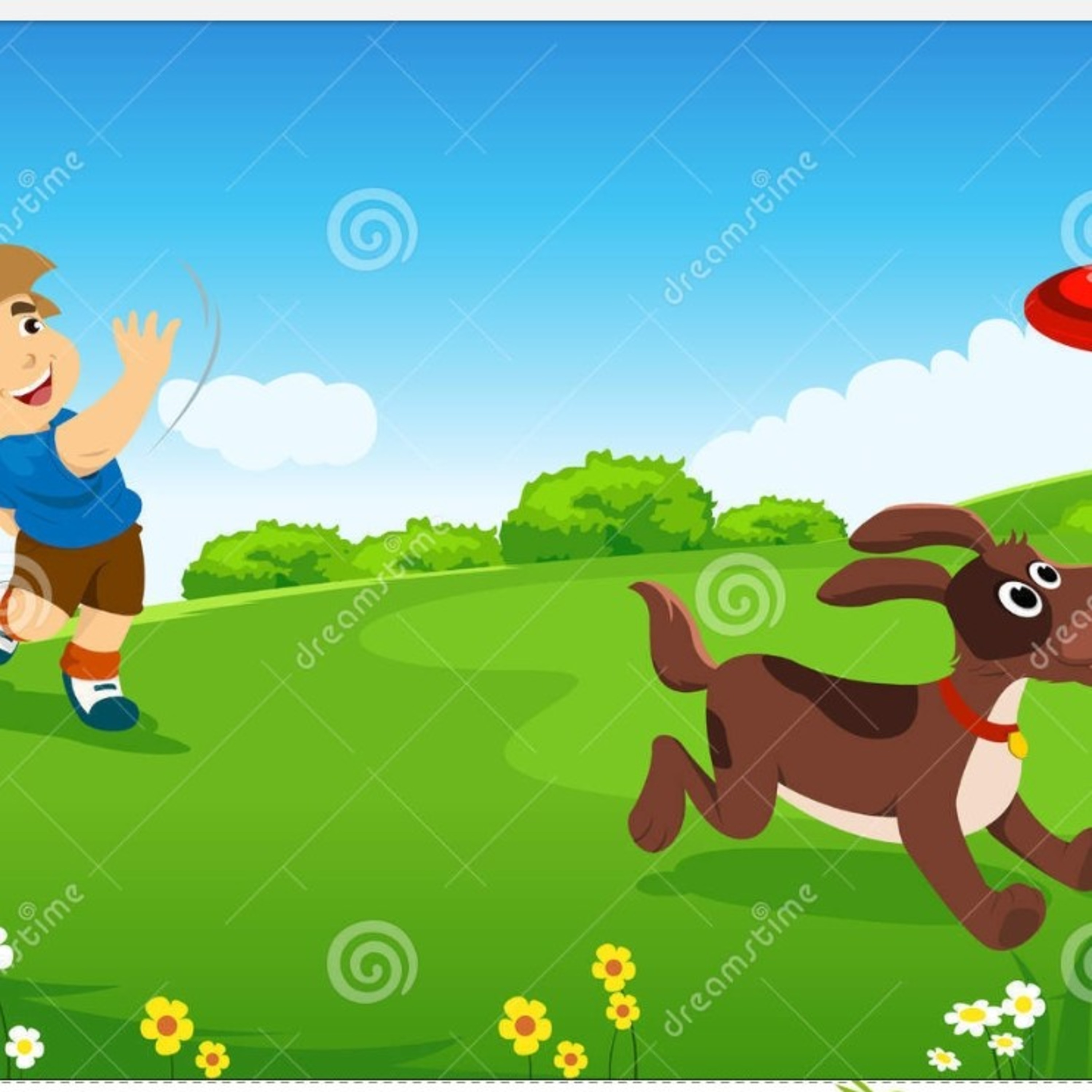 Tony goes to the park with Lucky (decision making)
