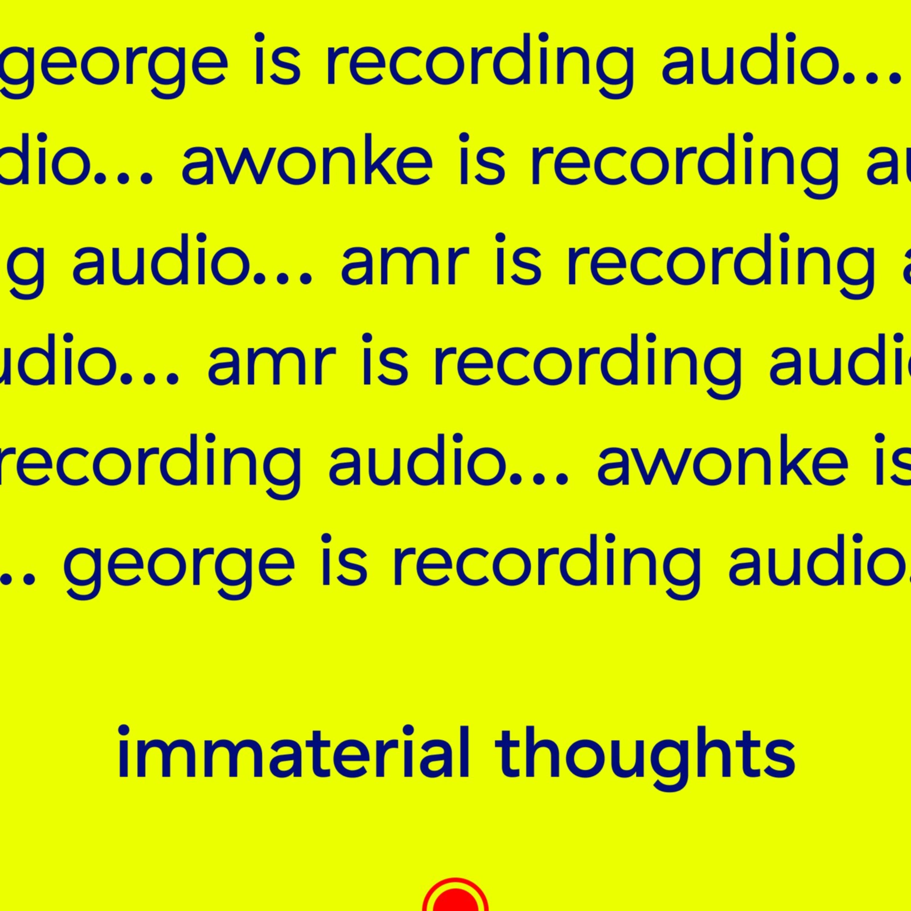 Immaterial Thoughts podcast artwork