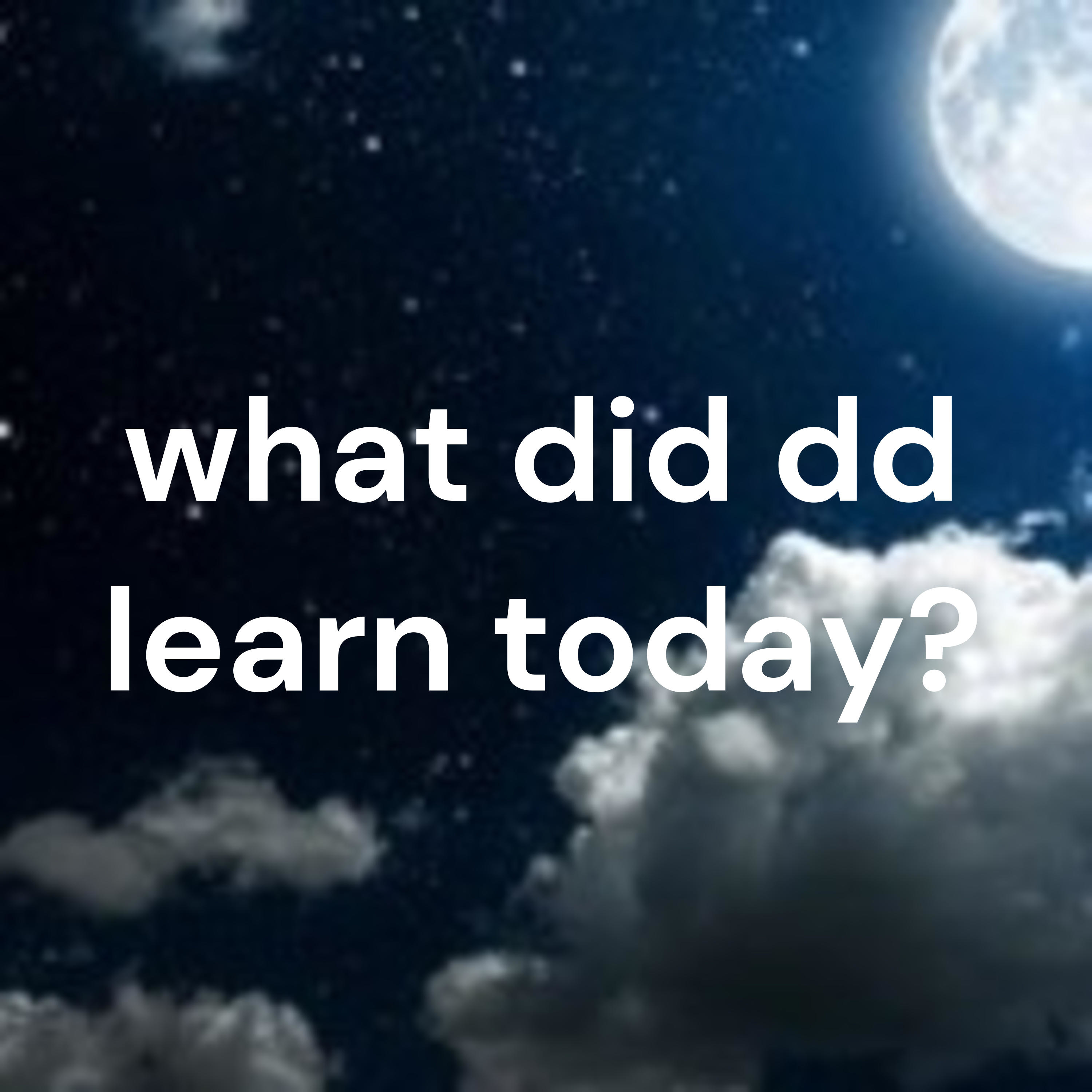 what did dd learn today? podcast artwork