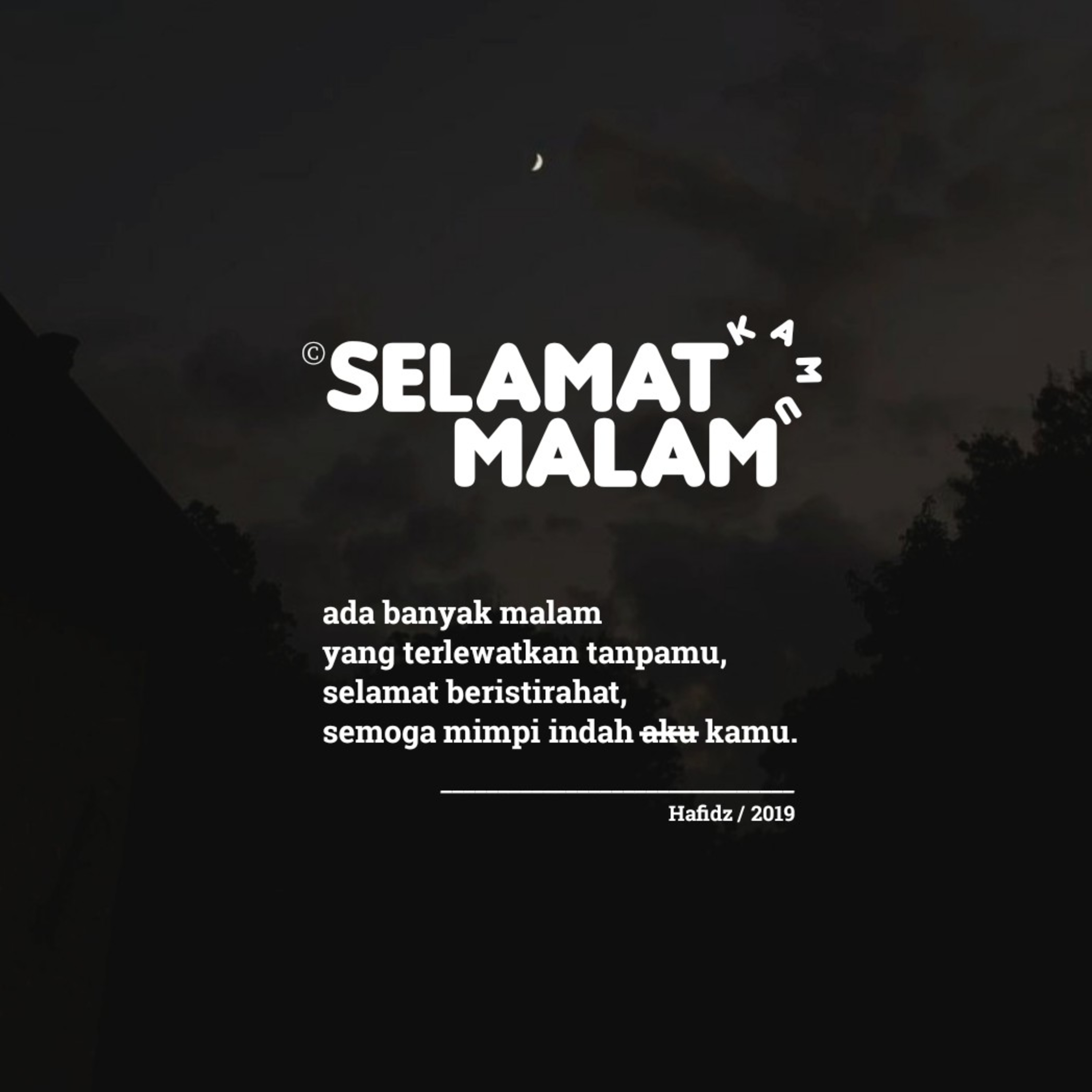 selamat malam kamu
