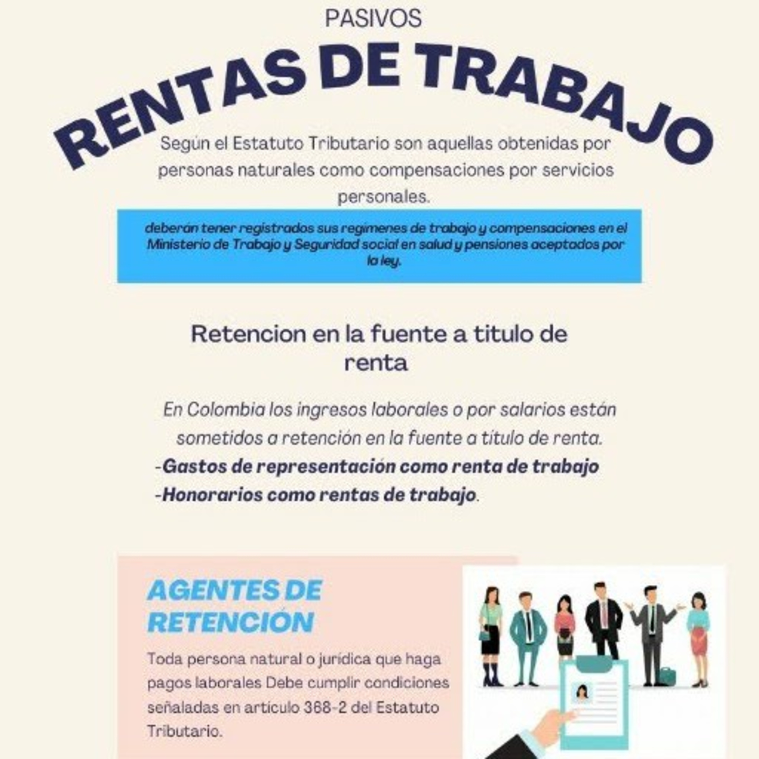 RENTAS DE TRABAJO