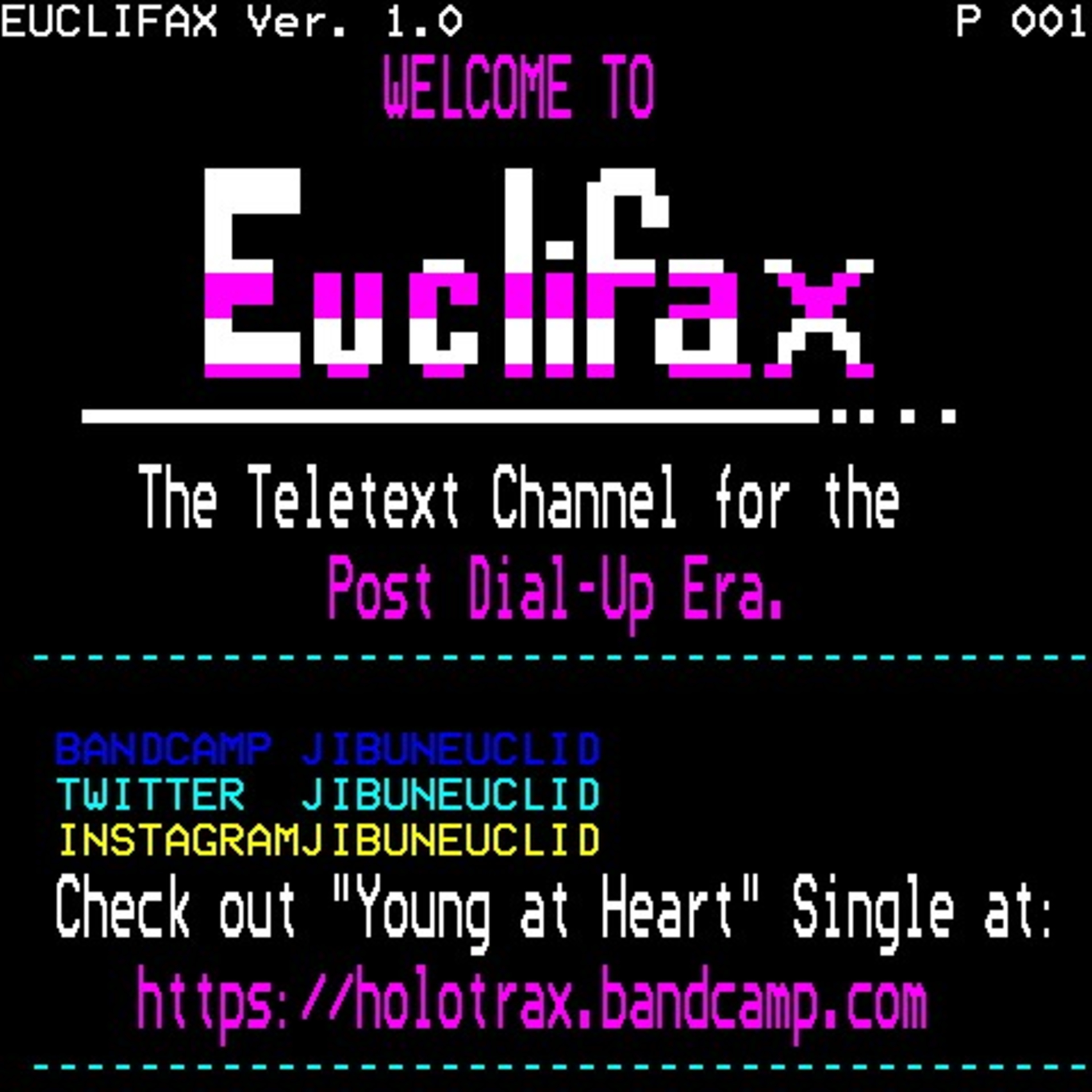 EUCLIFAX - The Teletext Channel For The Post Dial-Up Era.