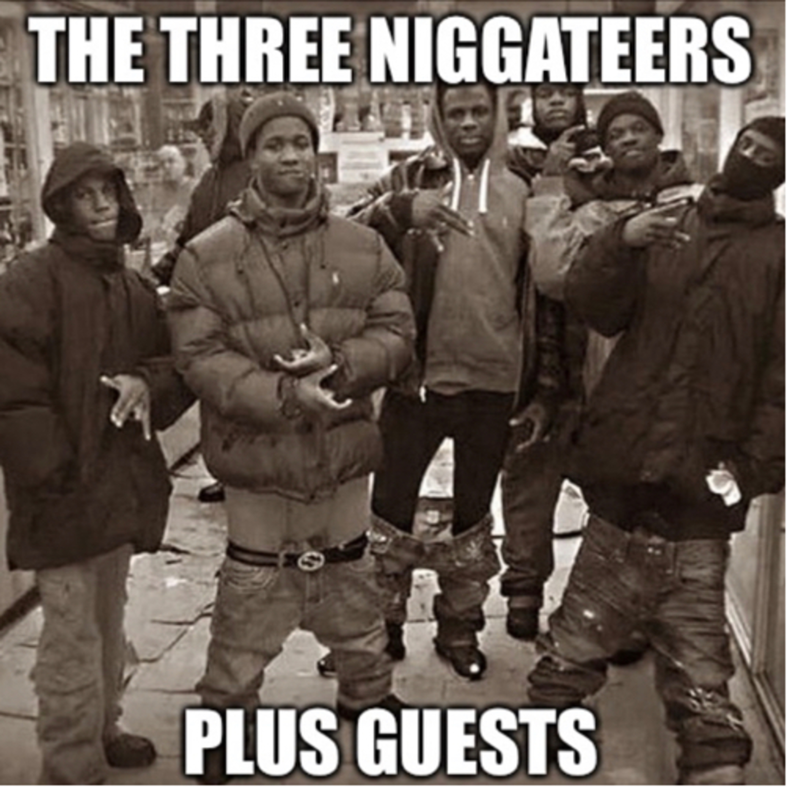 The Three Niggateers (plus guests) cover art