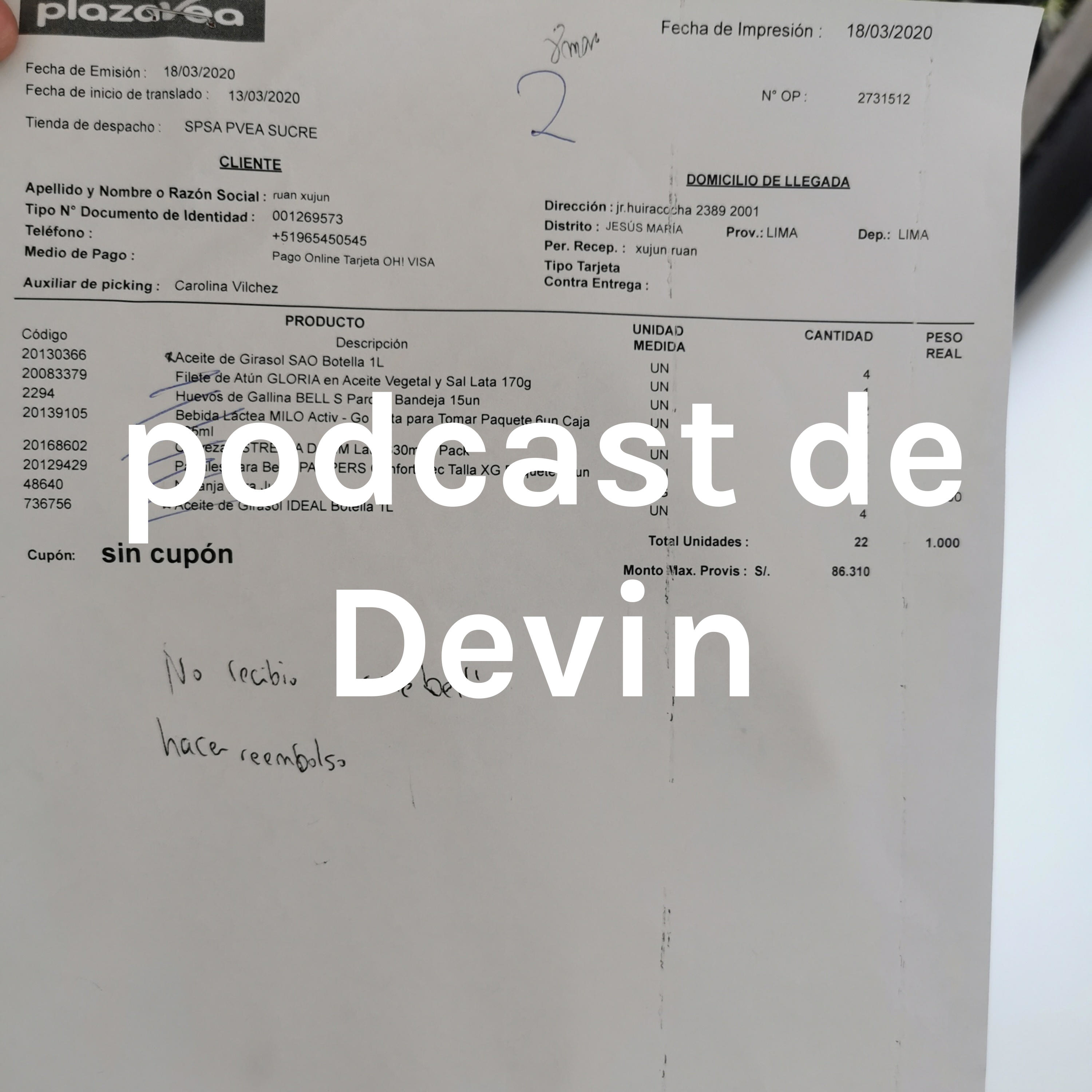 podcast de Devin