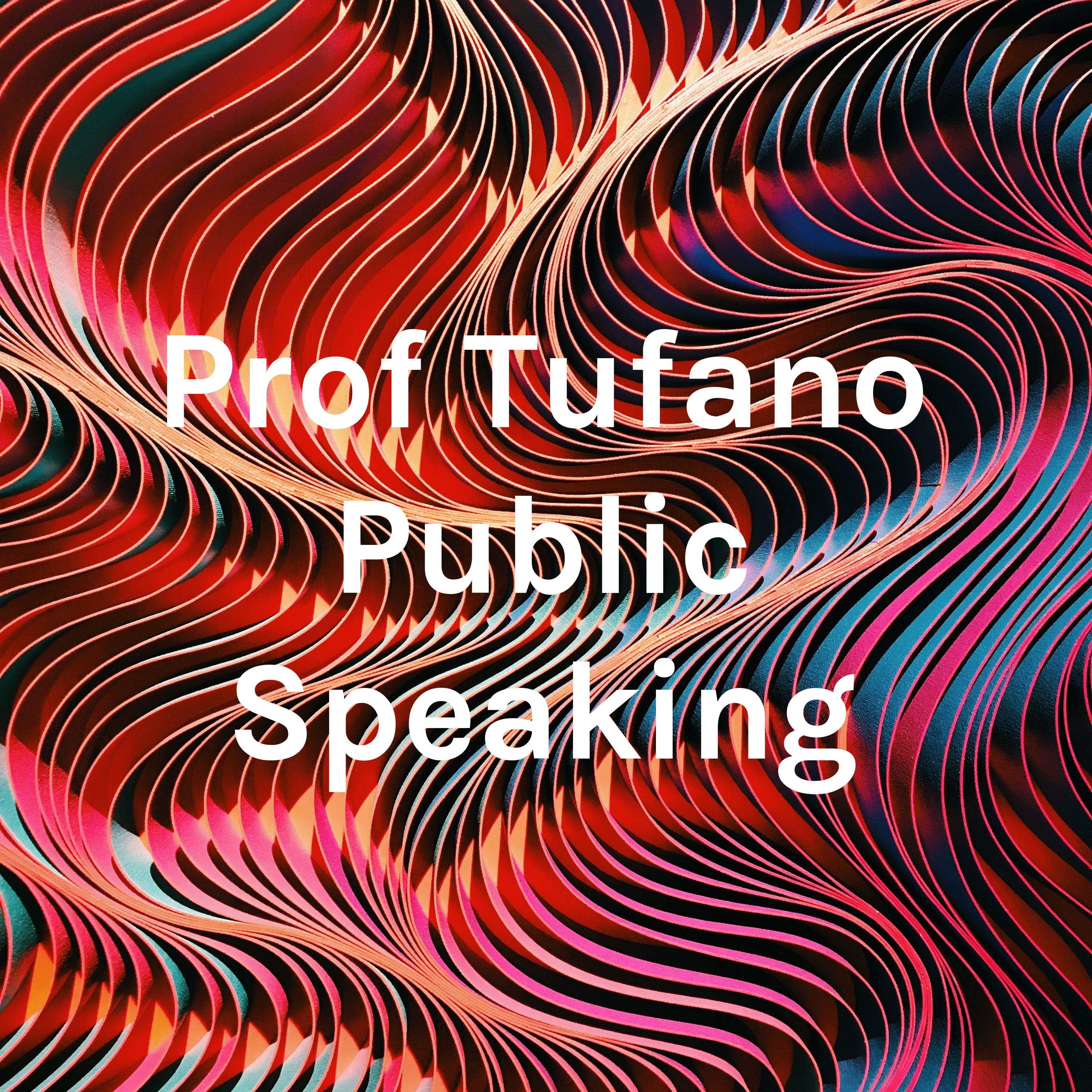 Professor Tufano Communicates