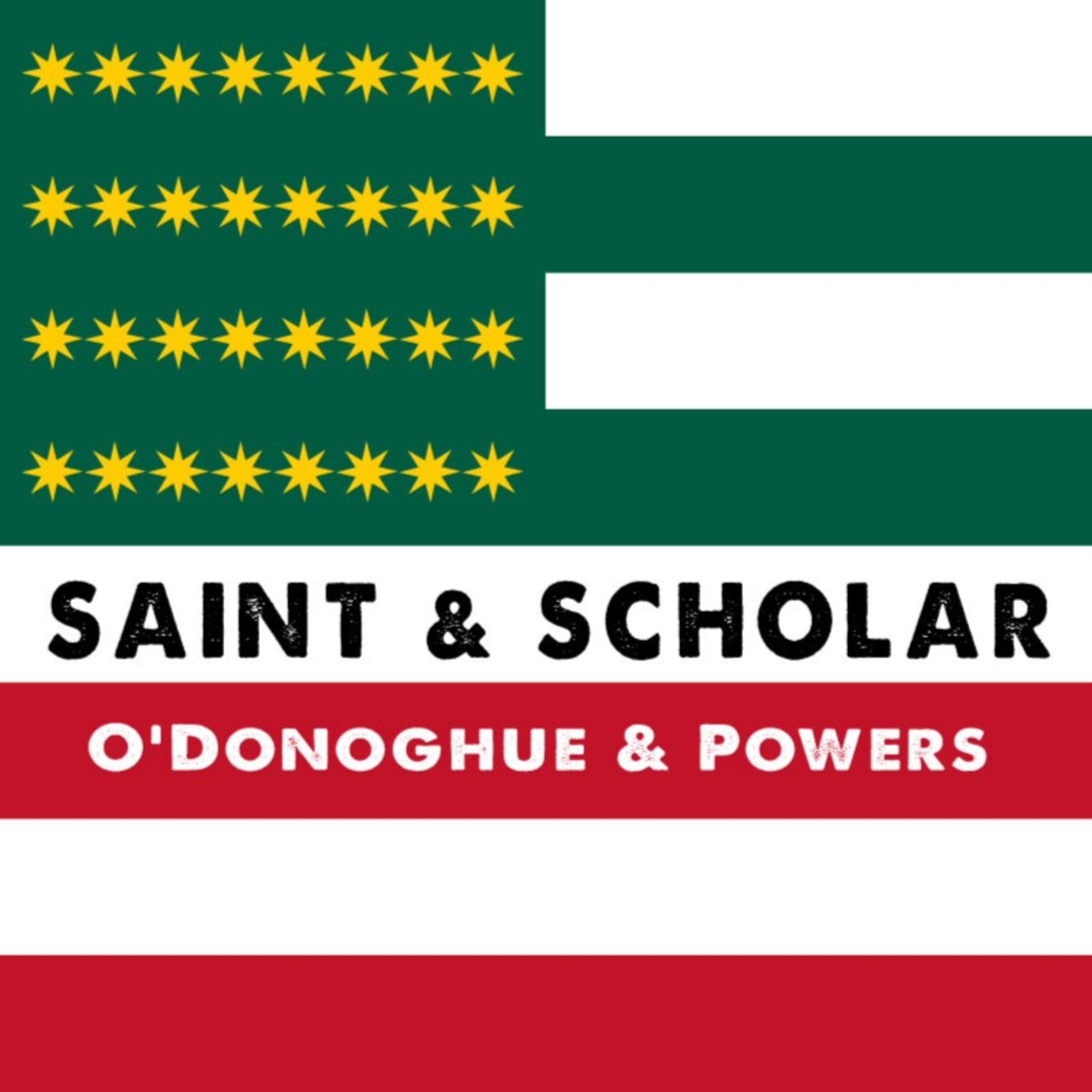 Saint and Scholar podcast artwork