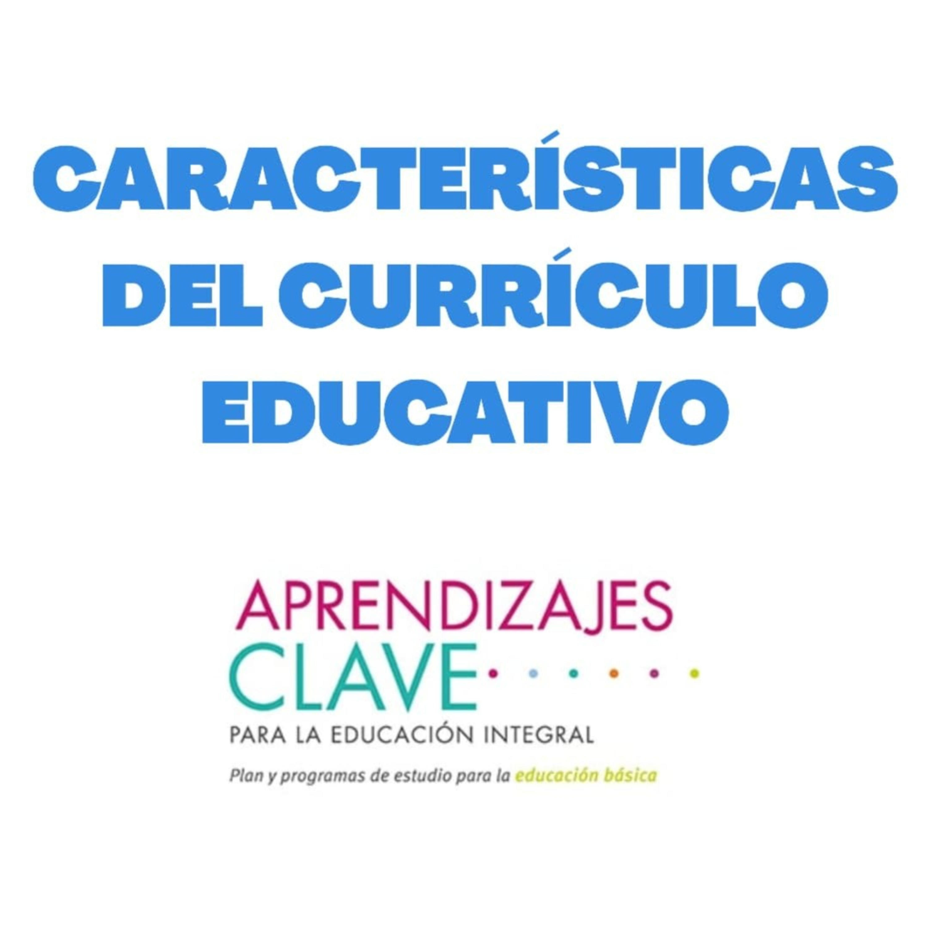 CARACTERÍSTICAS DEL CURRÍCULO EDUCATIVO