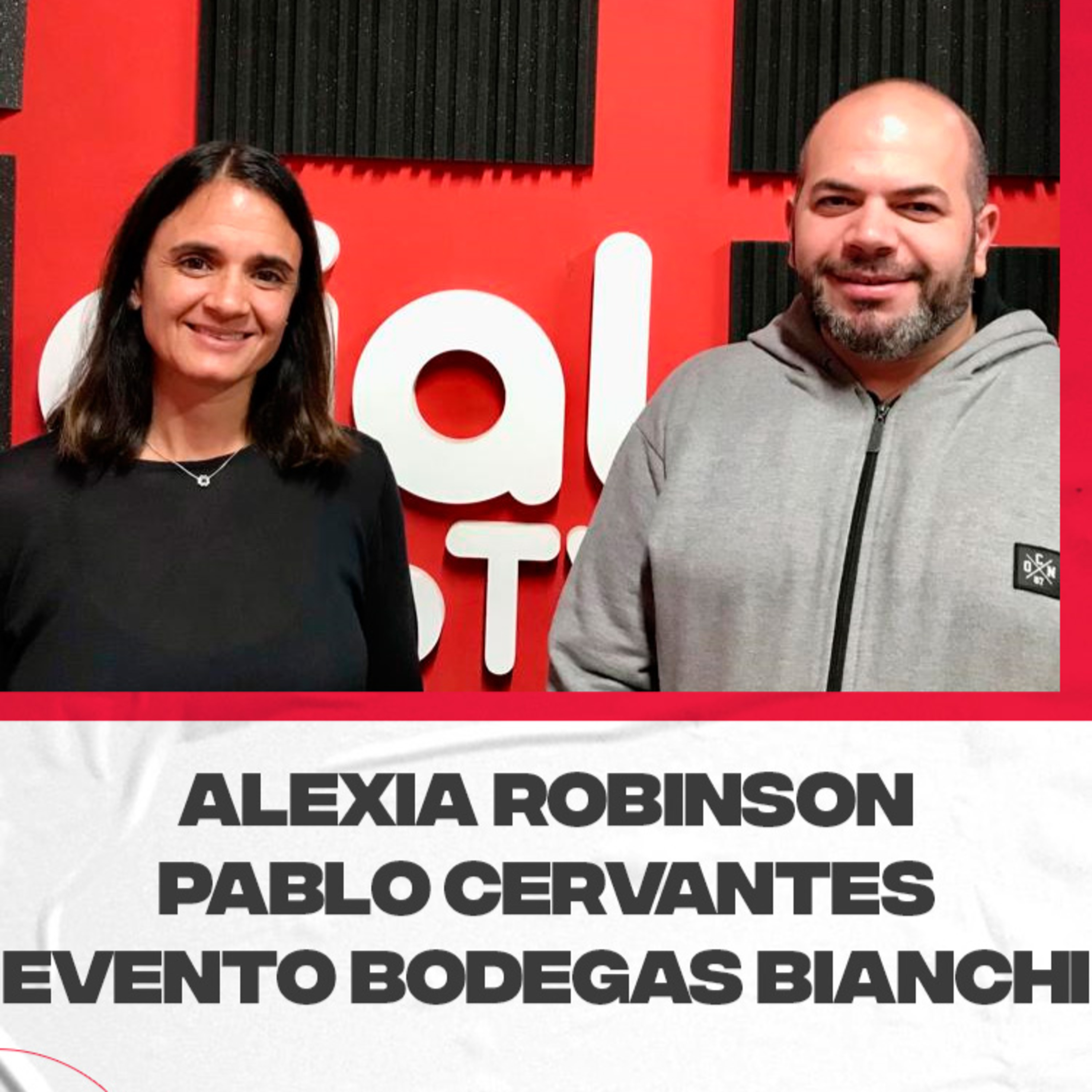 Alexia Robinson, manager de turismo Bodegas Bianchi y Pablo Cervantes de hogar Las Mercedes, concierto en beneficio de la institución este jueves 6 de abril episode artwork