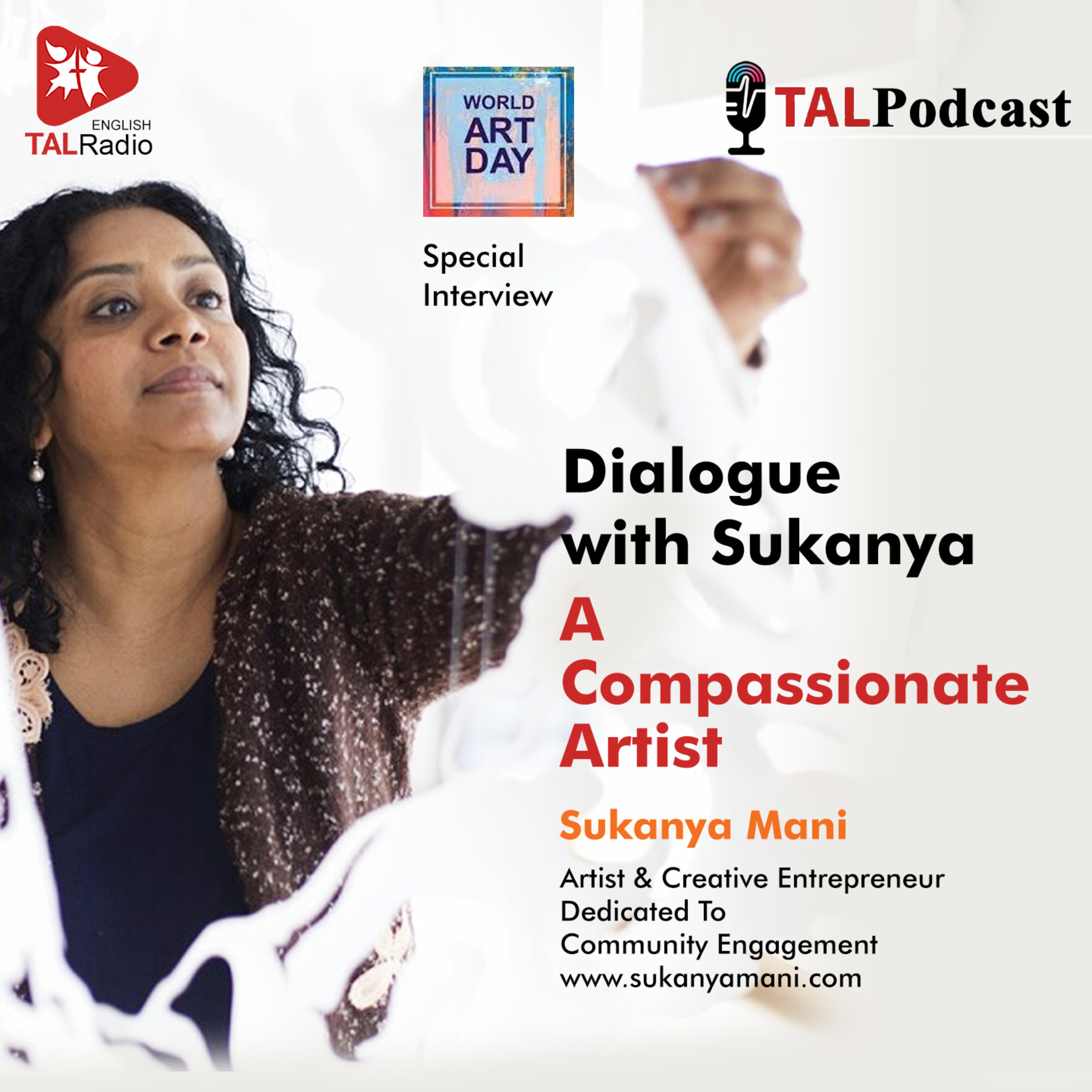 Dialogue with Sukanya - A Compassionate Artist | World Art Day Special episode artwork