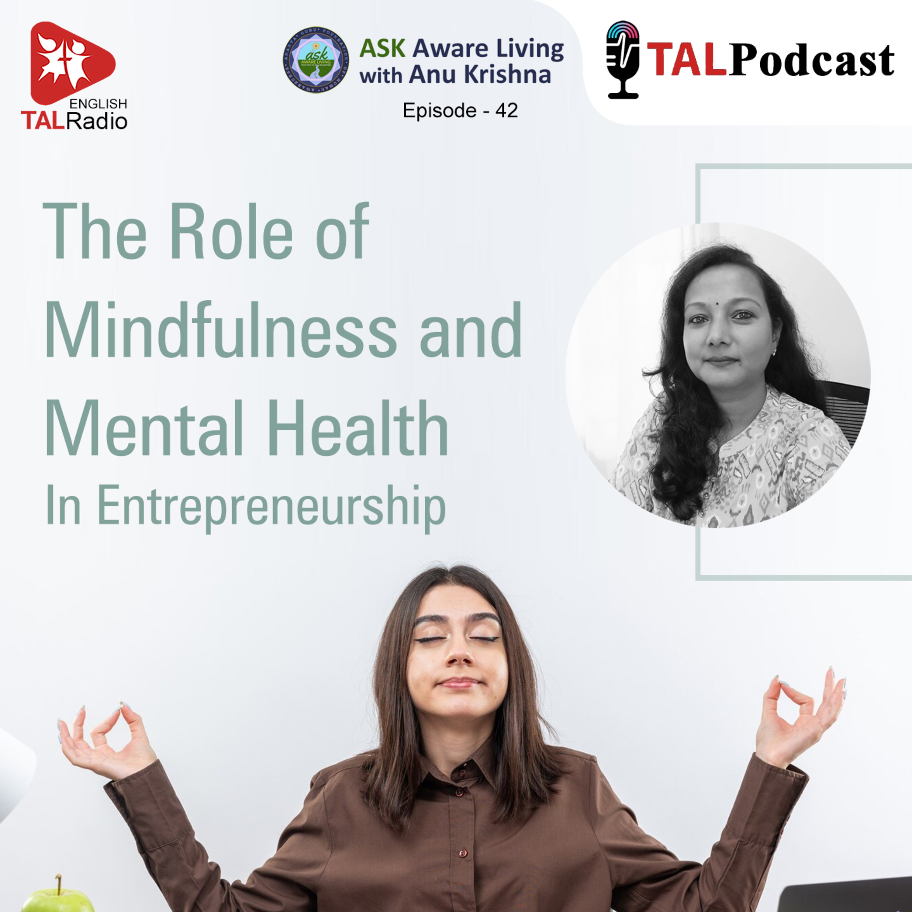 The role of mindfulness and mental health in entrepreneurship | Ask Aware Living - 42 episode artwork