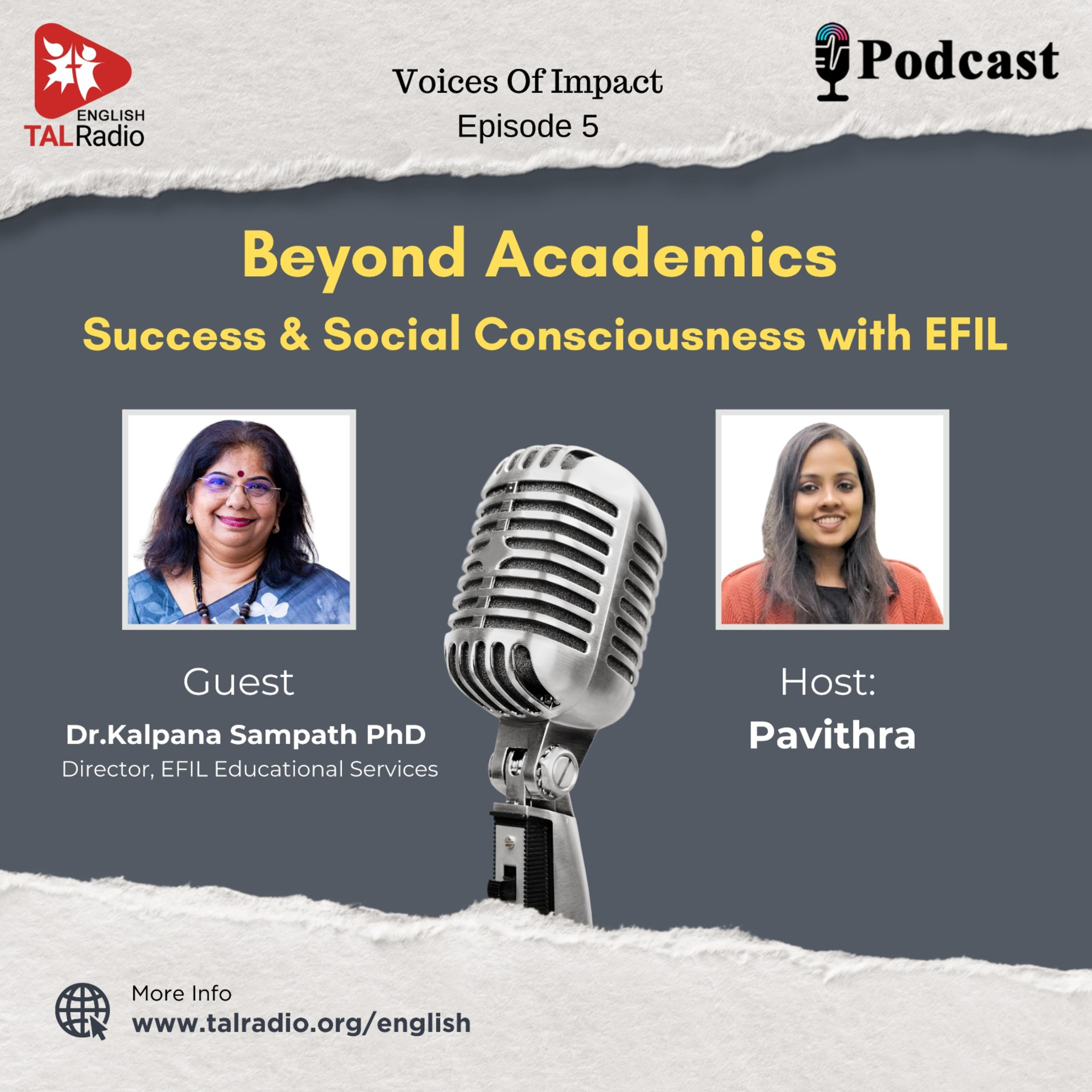 Beyond Academics Success & Social Consciousness With EFIL | Voices Of Impact - 5 episode artwork