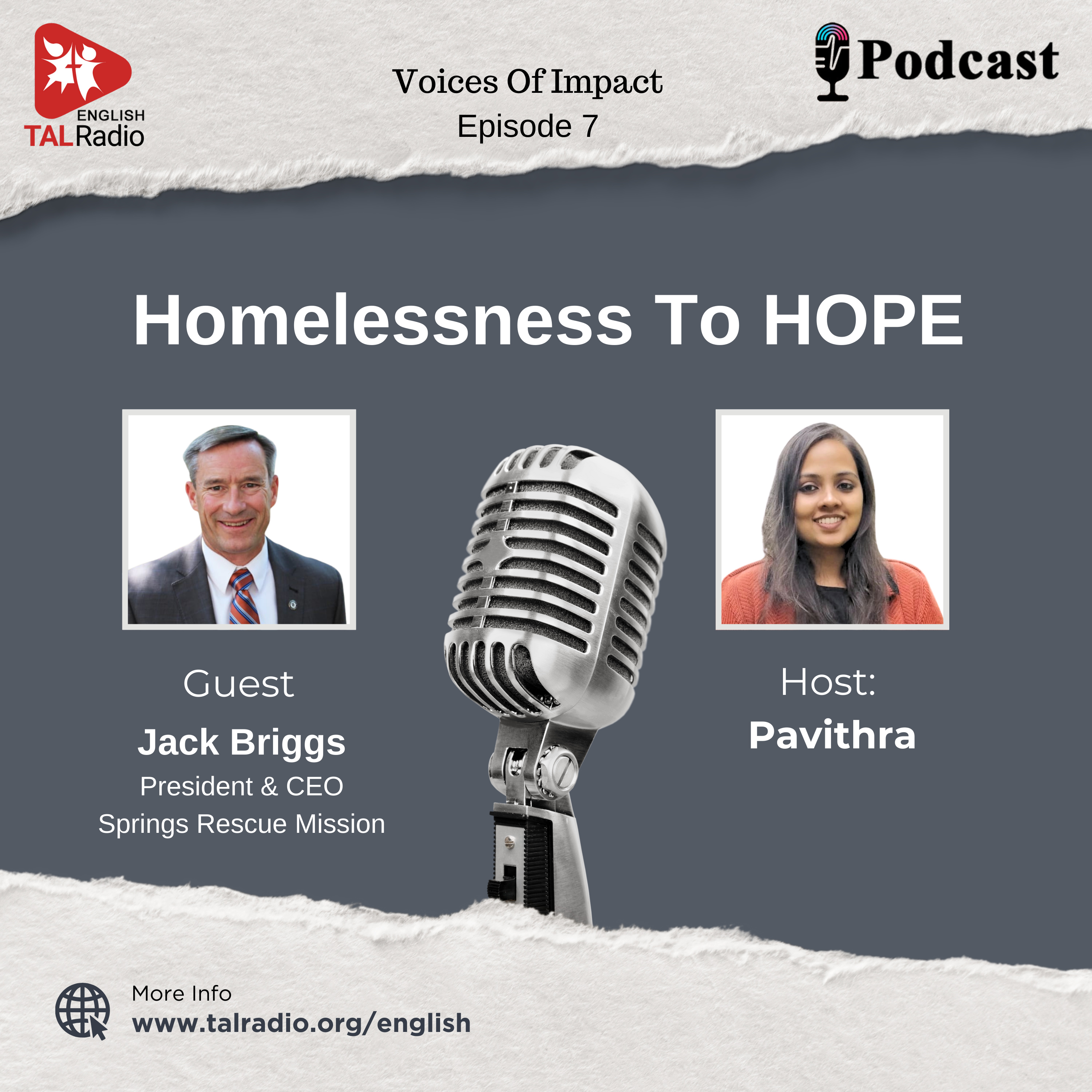 Homelessness To Hope |Voices Of Impact - 7 episode artwork