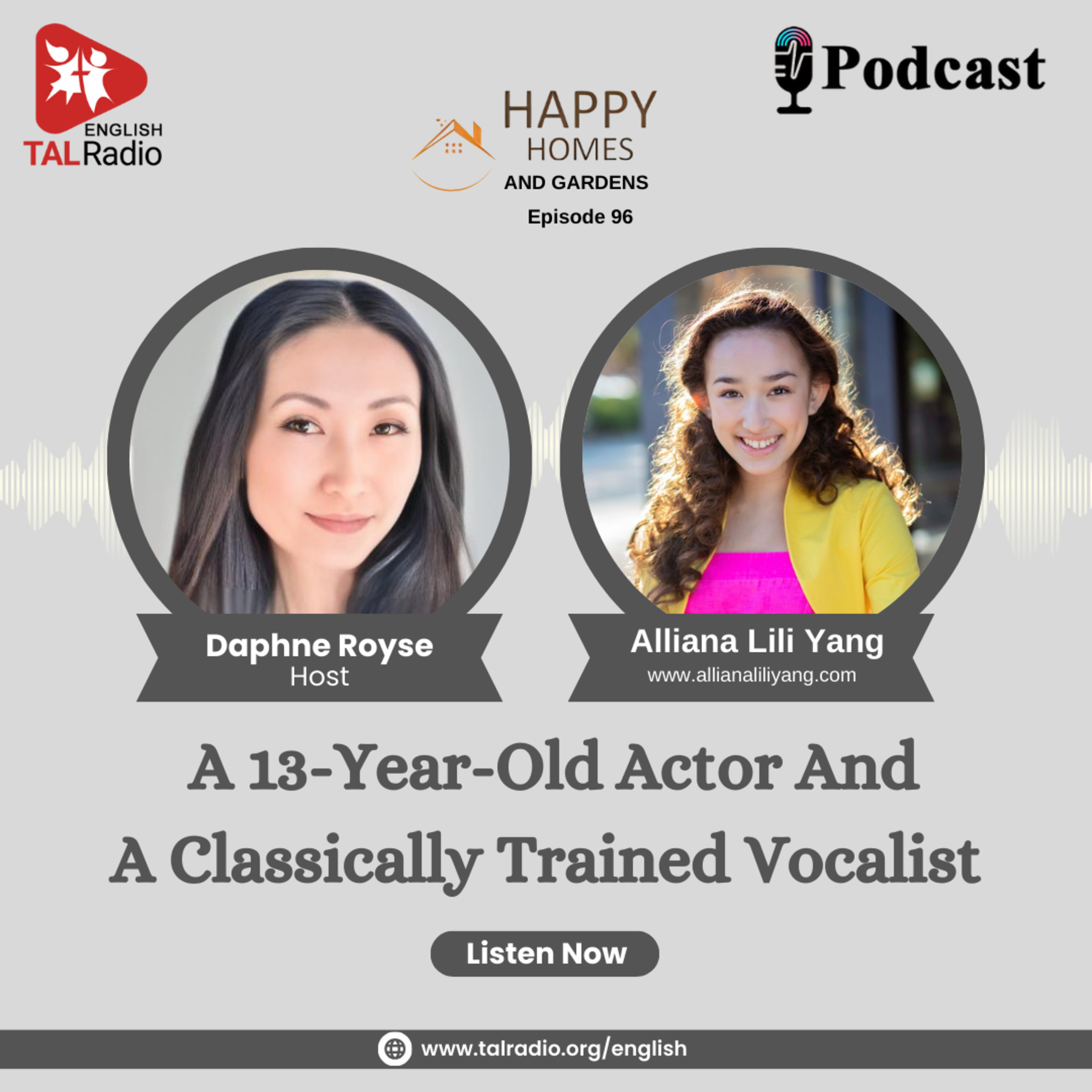A 13-Year-Old Actor And A Classically Trained Vocalist | Happy Homes And Gardens - 96 episode artwork