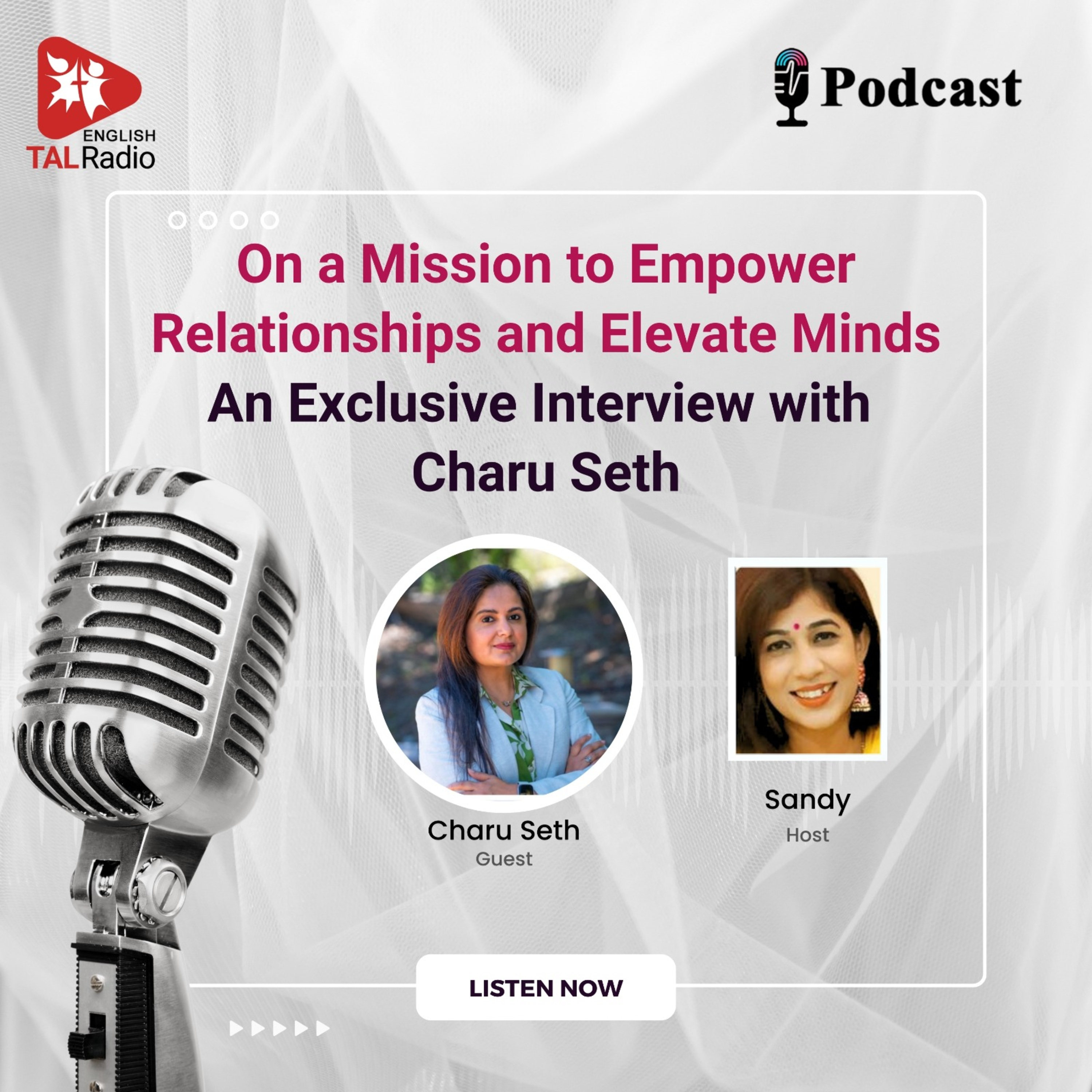 On a Mission to Empower Relationships and Elevate Minds | Special Interview With Charu Seth episode artwork