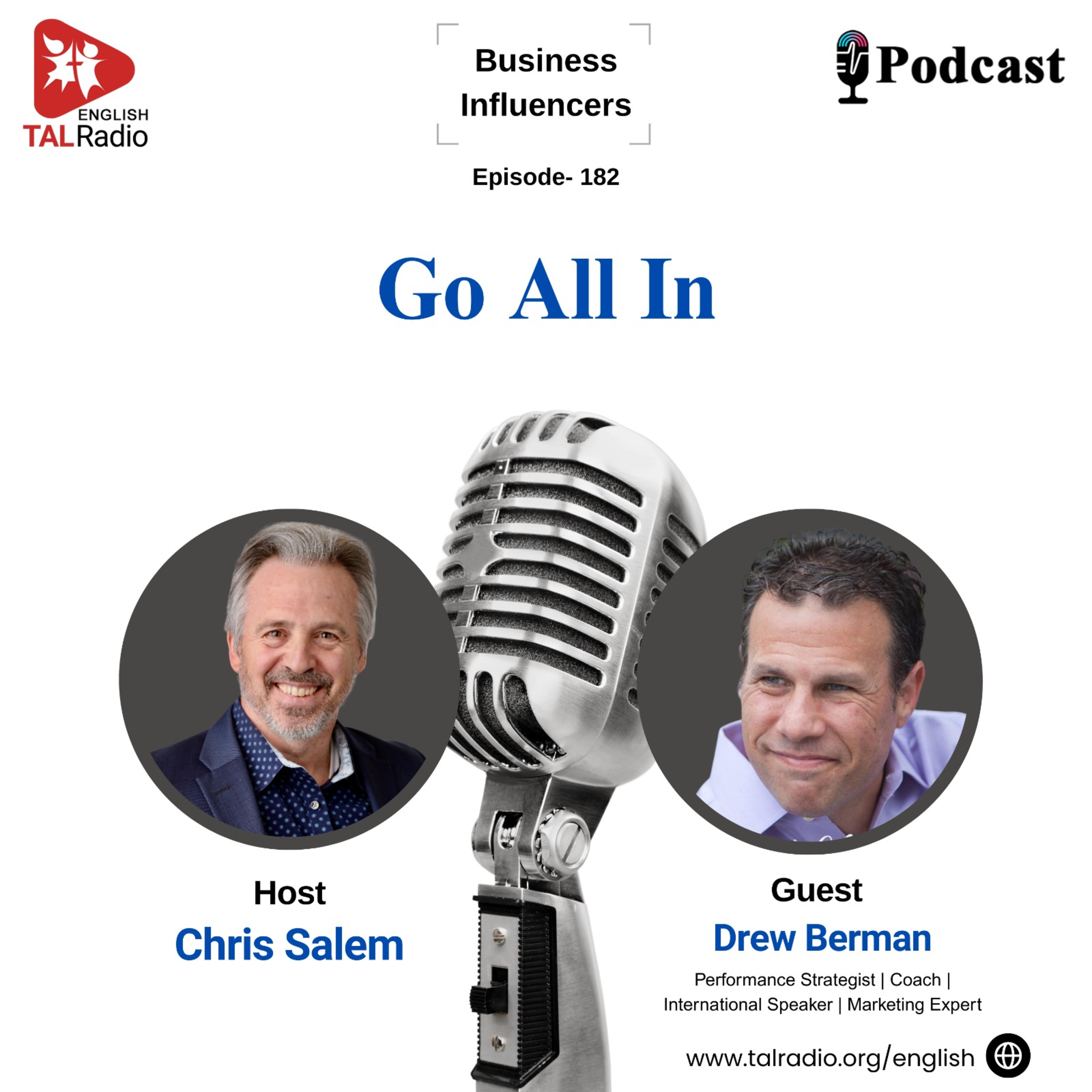 Go All In | Business Influencers - 182 | TALRadio English episode artwork