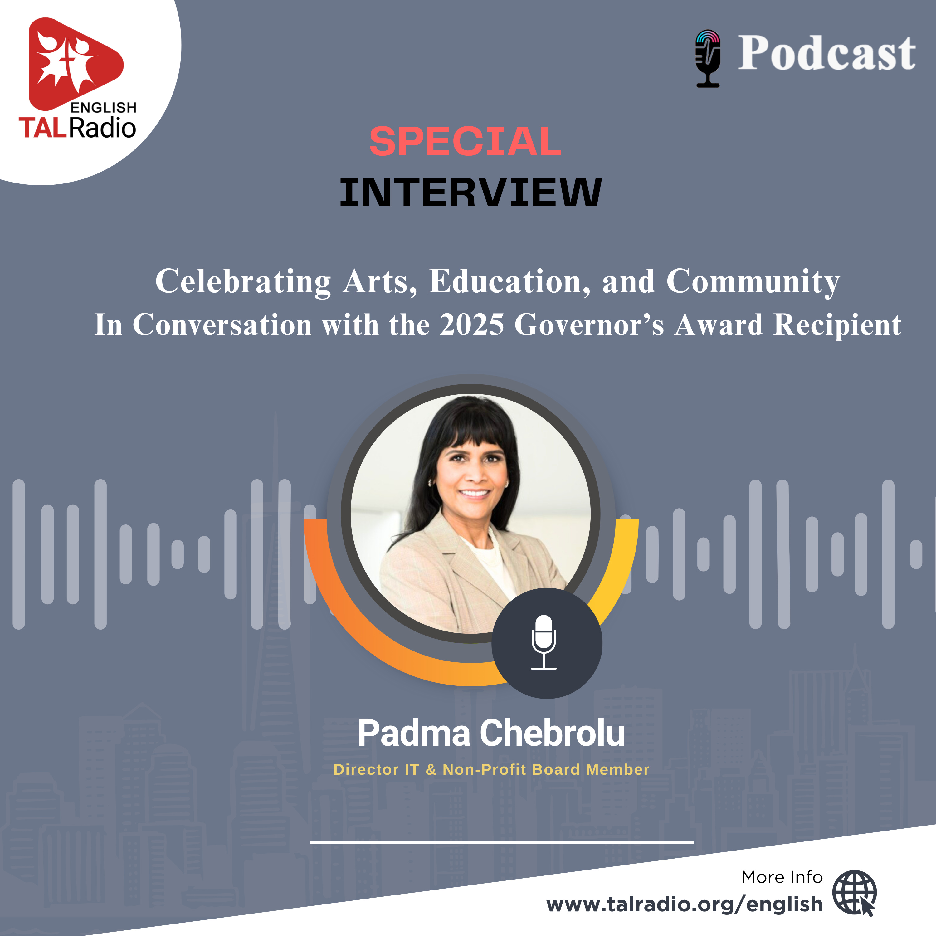 Celebrating Arts, Education, and Community | Special Interview With Padma Chebrolu episode artwork