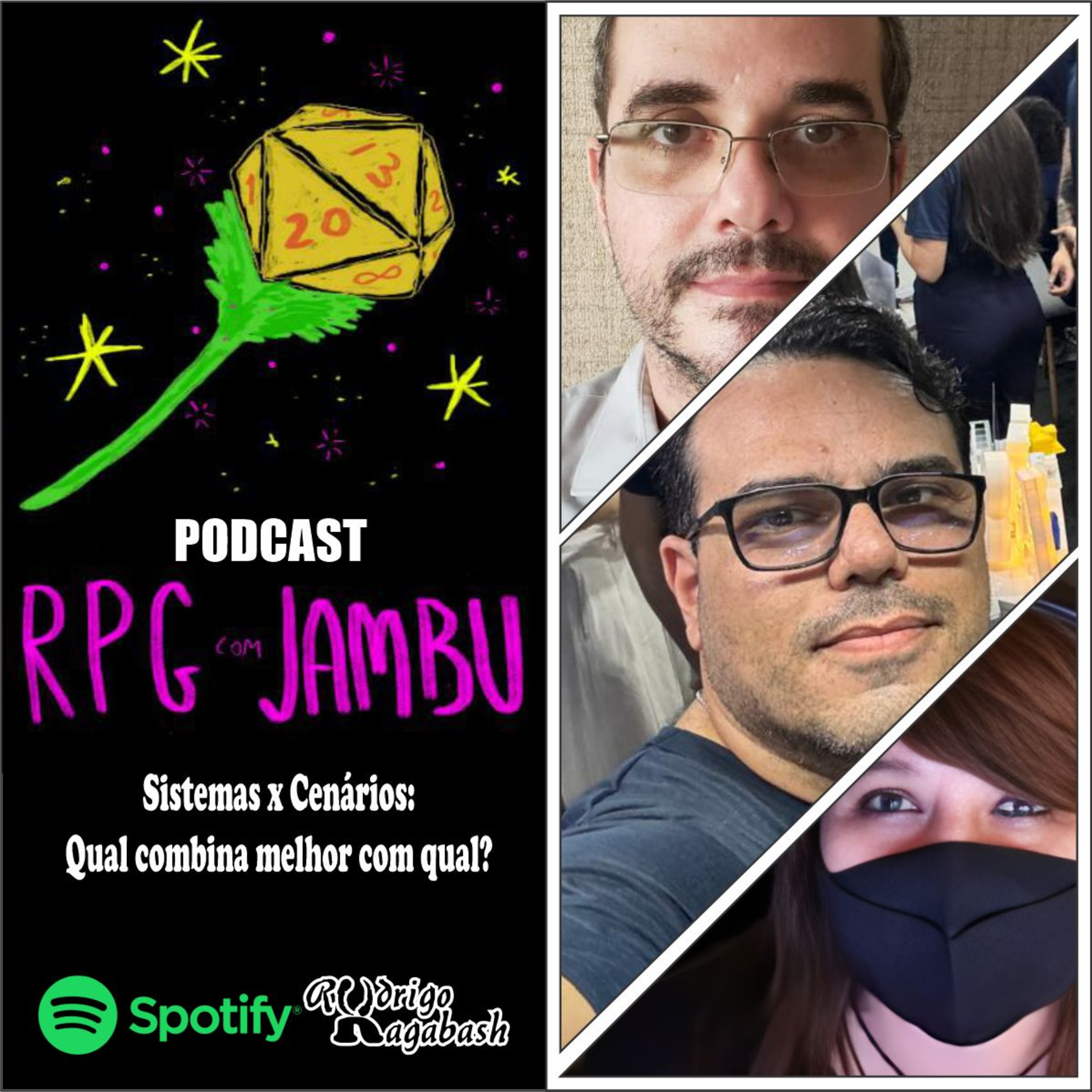 Podcast RPG com Jambu #7 | Sistemas x Cenários: Qual combina melhor com qual? episode artwork
