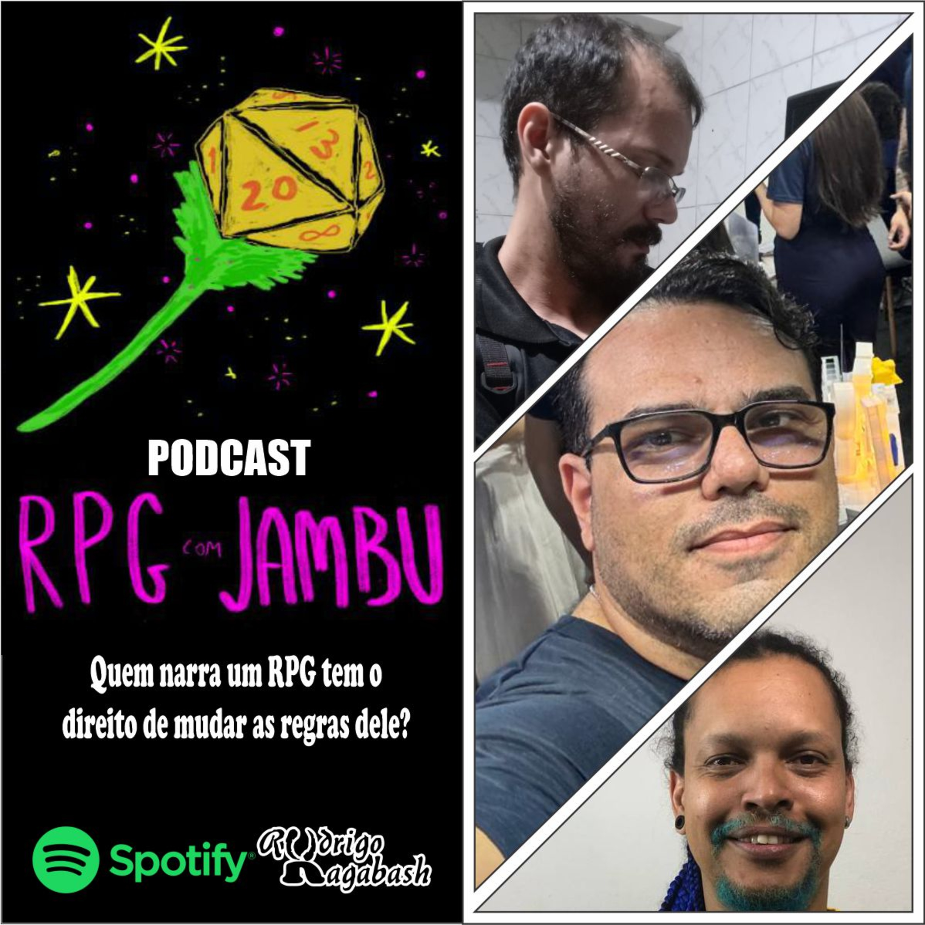 Podcast RPG com Jambu #12 | Quem narra um RPG tem o direito de mudar as regras dele? episode artwork