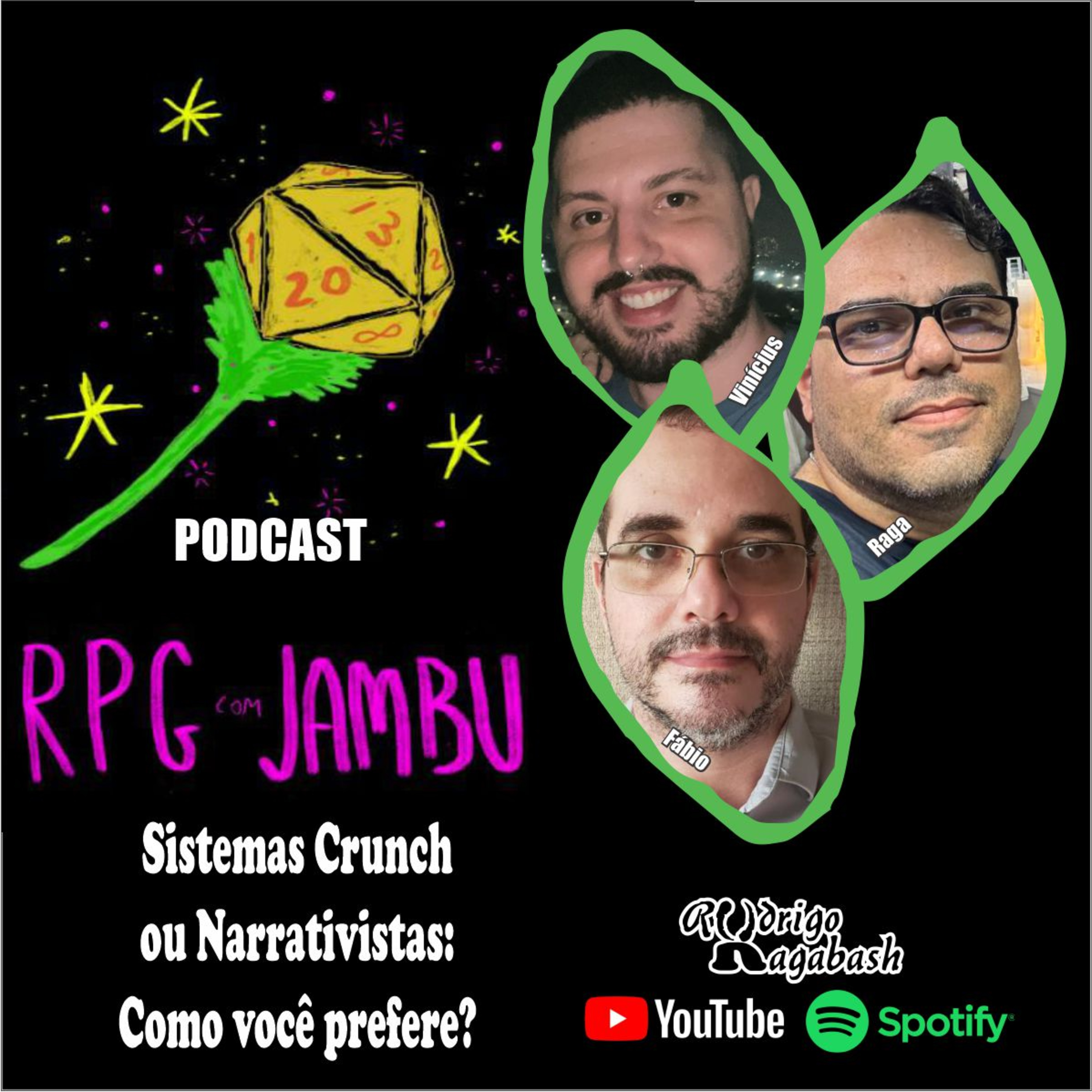 Podcast RPG com Jambu #24 | Sistemas Crunch ou Narrativistas: Como você prefere? episode artwork