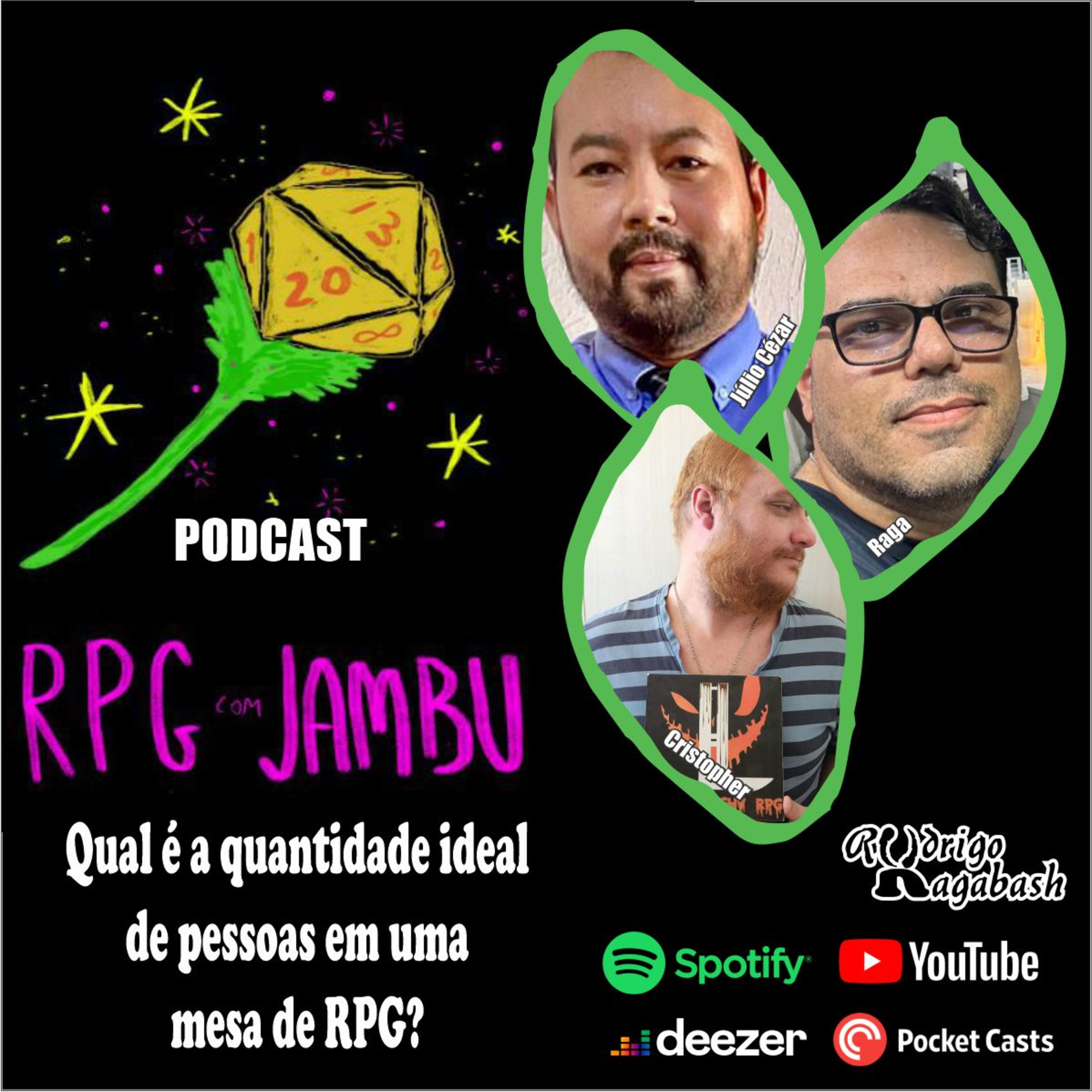 Podcast RPG com Jambu #25 | Qual é a quantidade ideal de pessoas em uma mesa de RPG? episode artwork