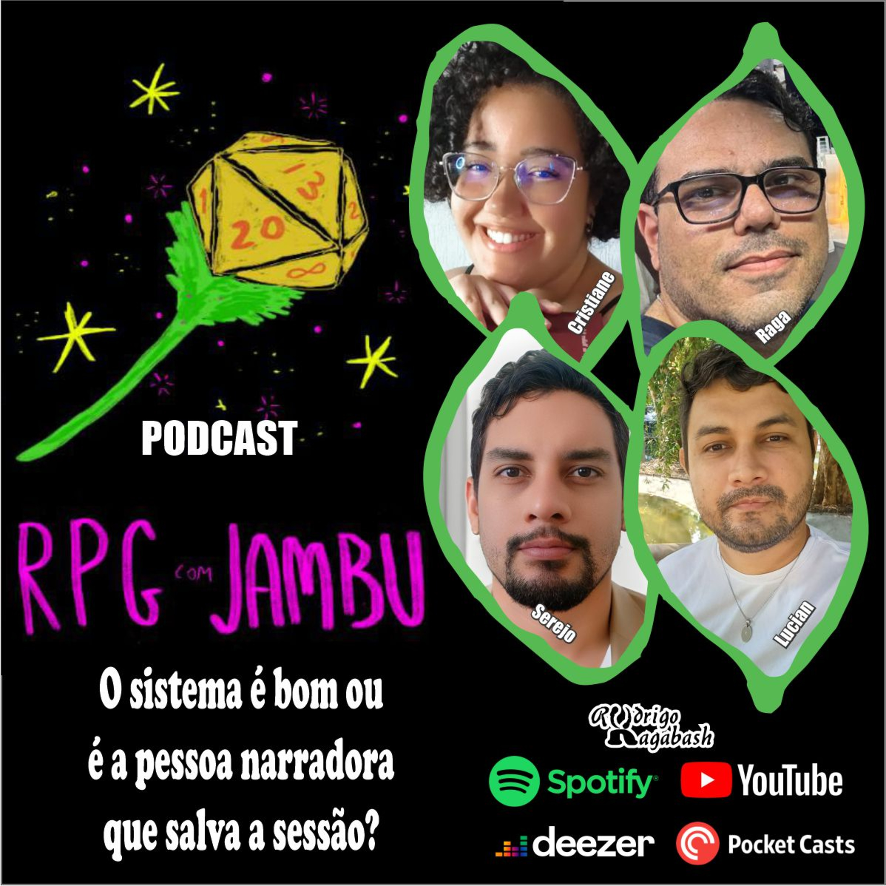Podcast RPG com Jambu #26 | O sistema é bom ou é a pessoa narradora que salva a sessão? episode artwork