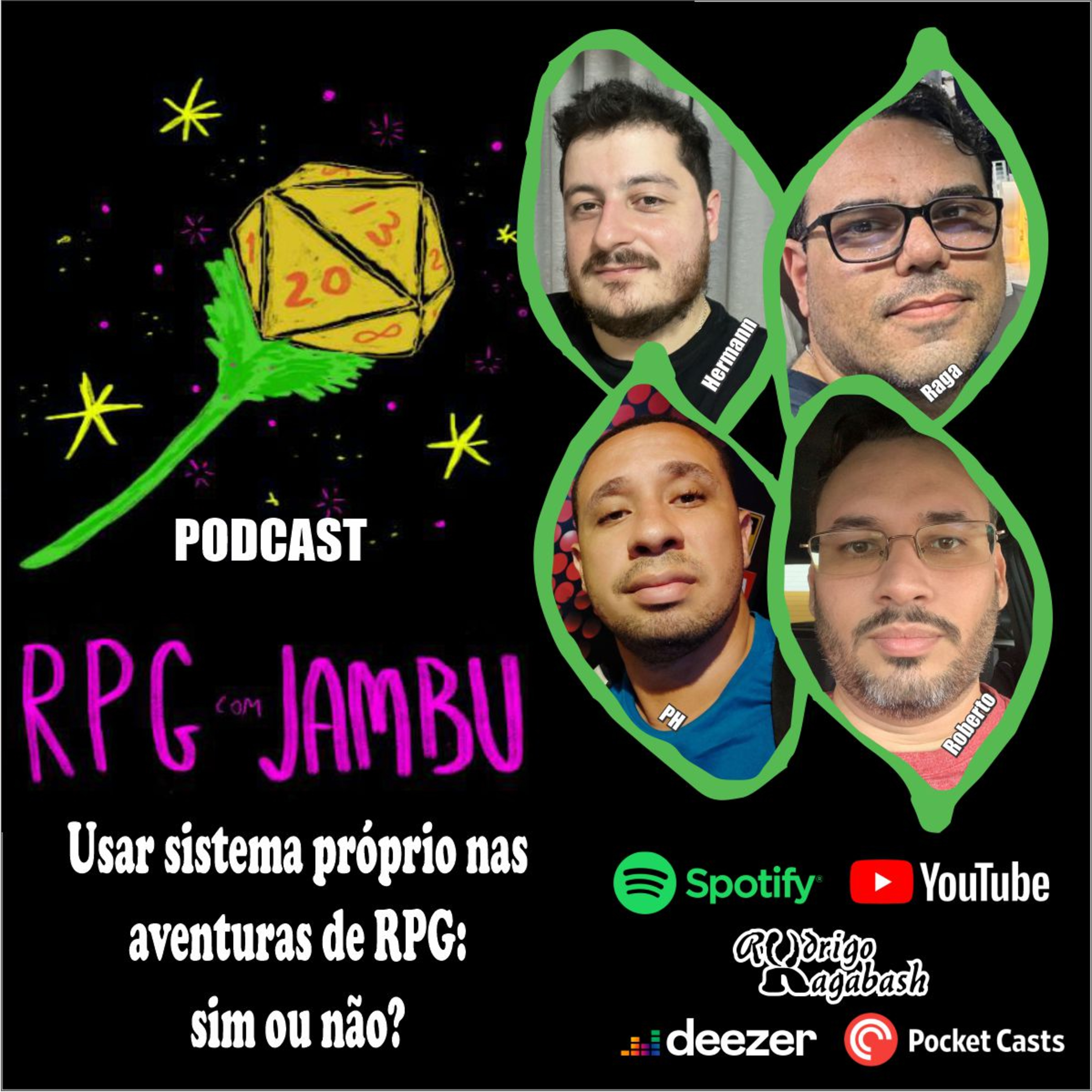 Podcast RPG com Jambu #34 | Usar sistema próprio nas aventuras de RPG: sim ou não? episode artwork
