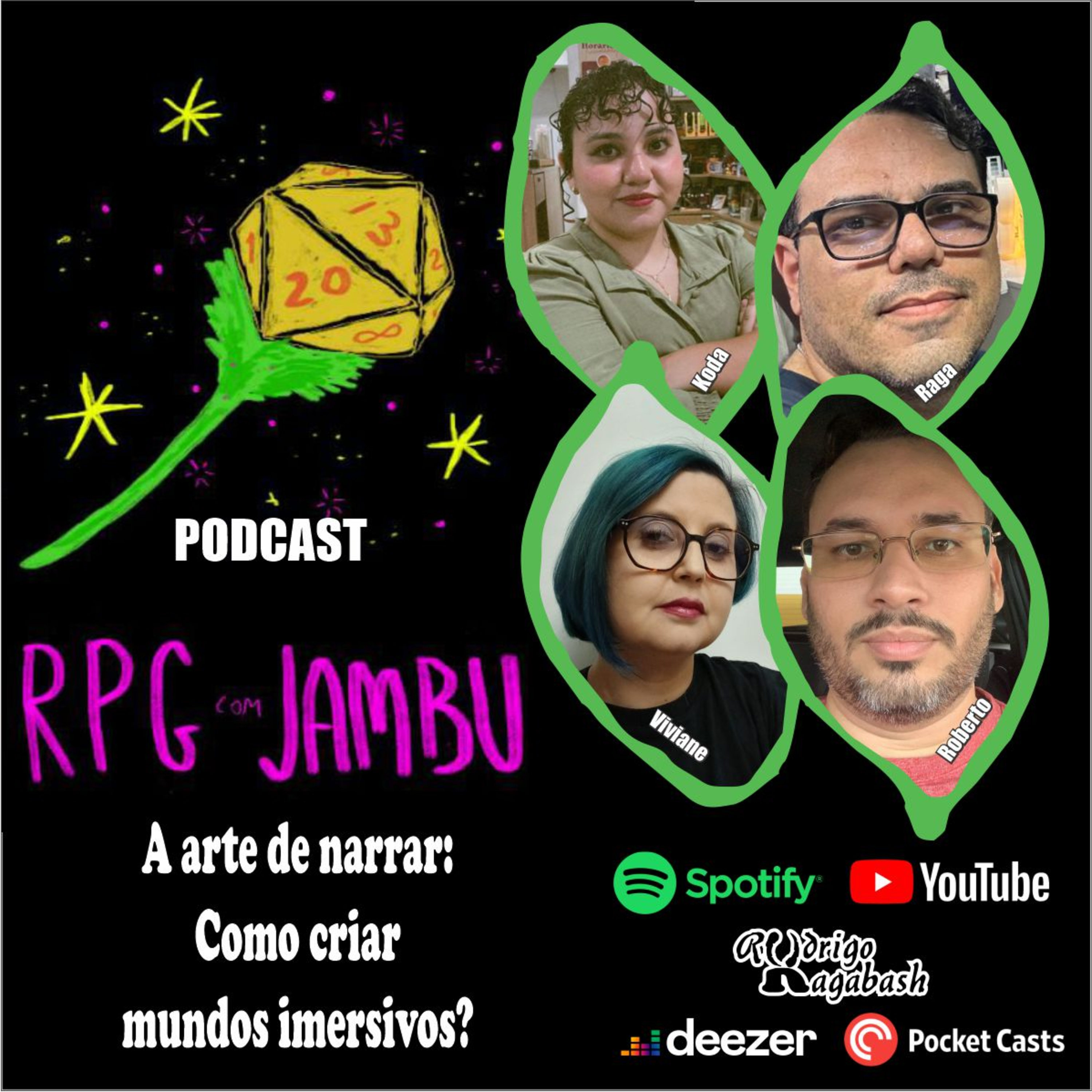Podcast RPG com Jambu #35 | A arte de narrar: Como criar mundos imersivos? episode artwork