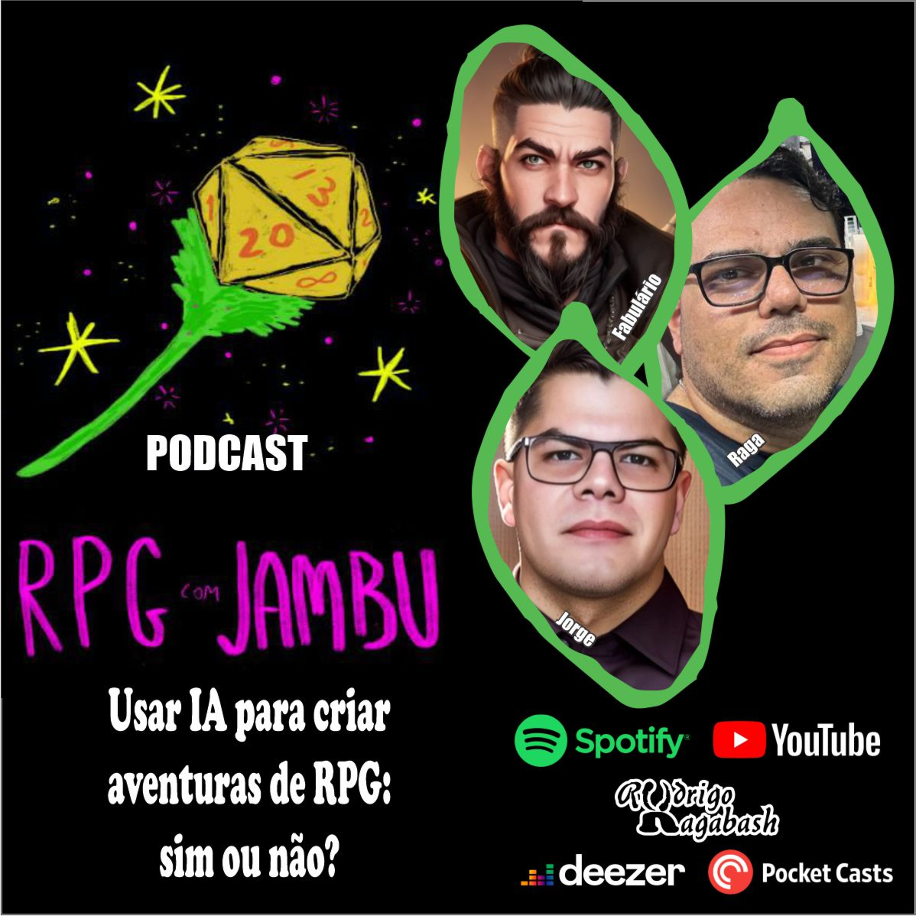 Podcast RPG com Jambu #37 | Usar IA para criar aventuras de RPG: sim ou não? episode artwork