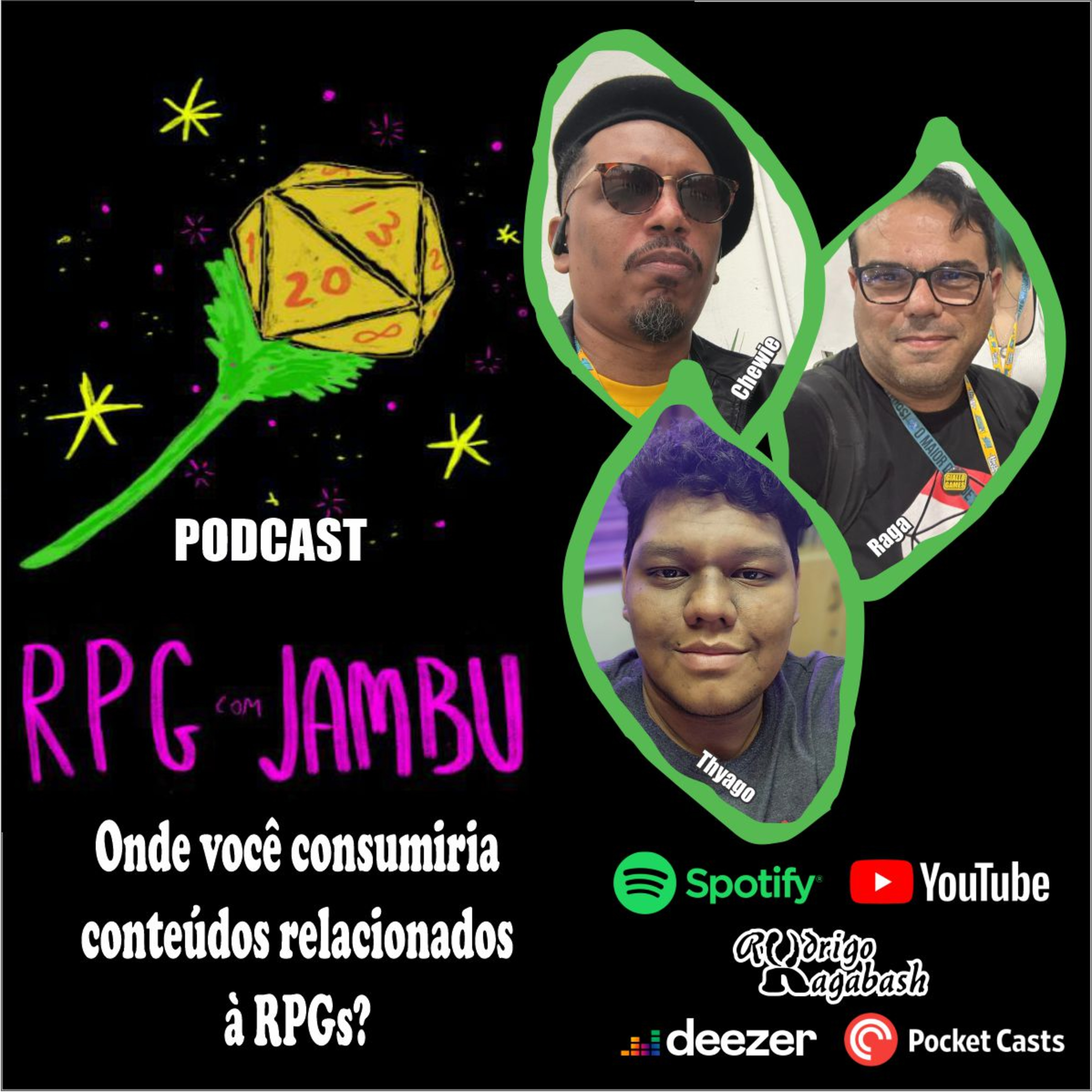 Podcast RPG com Jambu #43 | Onde você consumiria conteúdos relacionados à RPGs? episode artwork