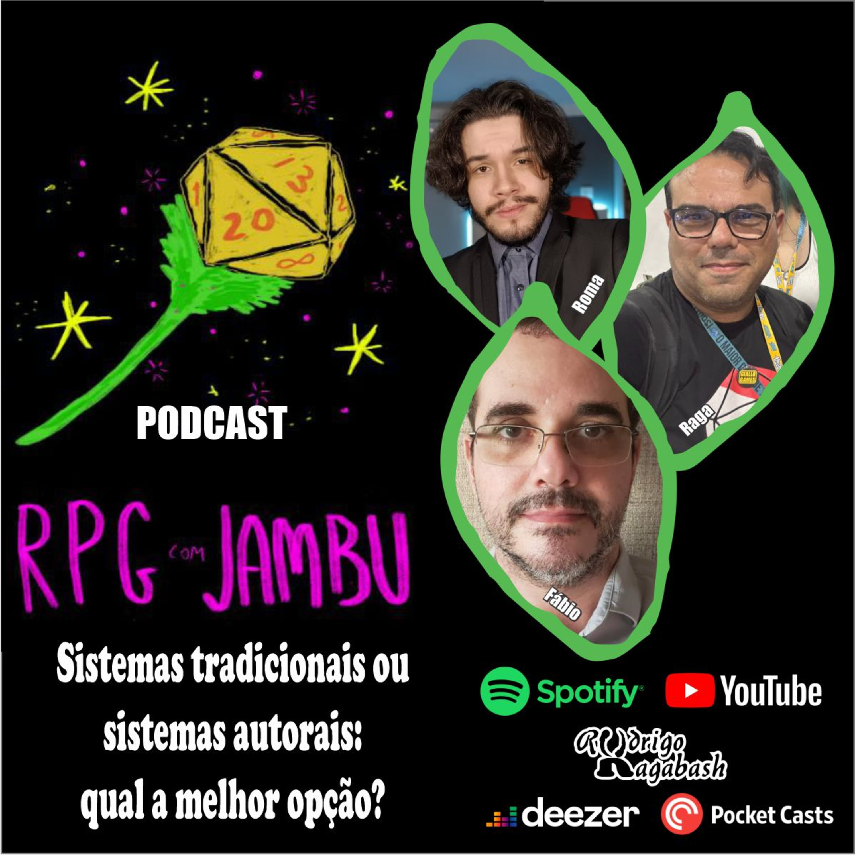 Podcast RPG com Jambu #51 | Sistemas tradicionais ou sistemas autorais: qual a melhor opção? episode artwork